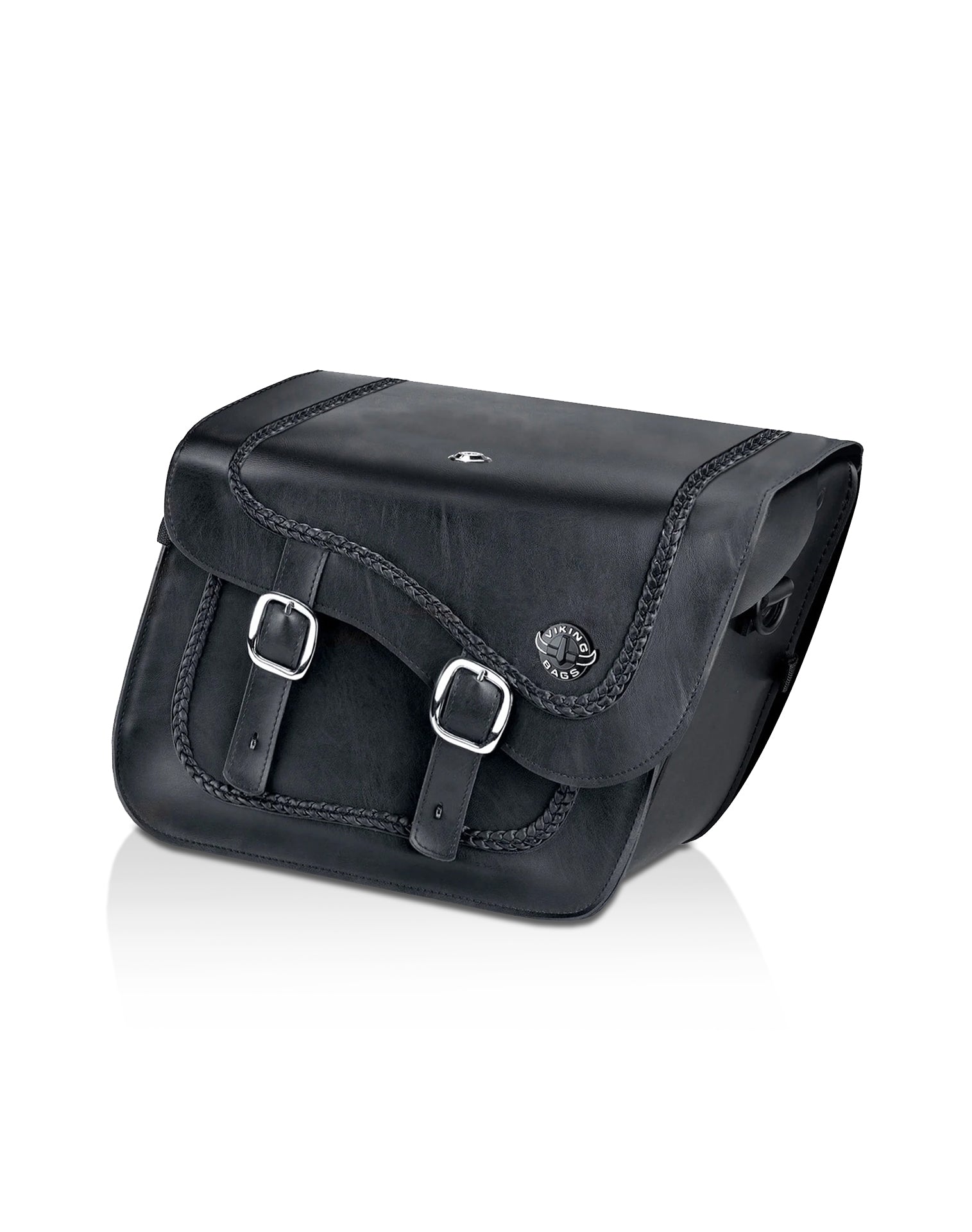 Viking store leather saddlebags