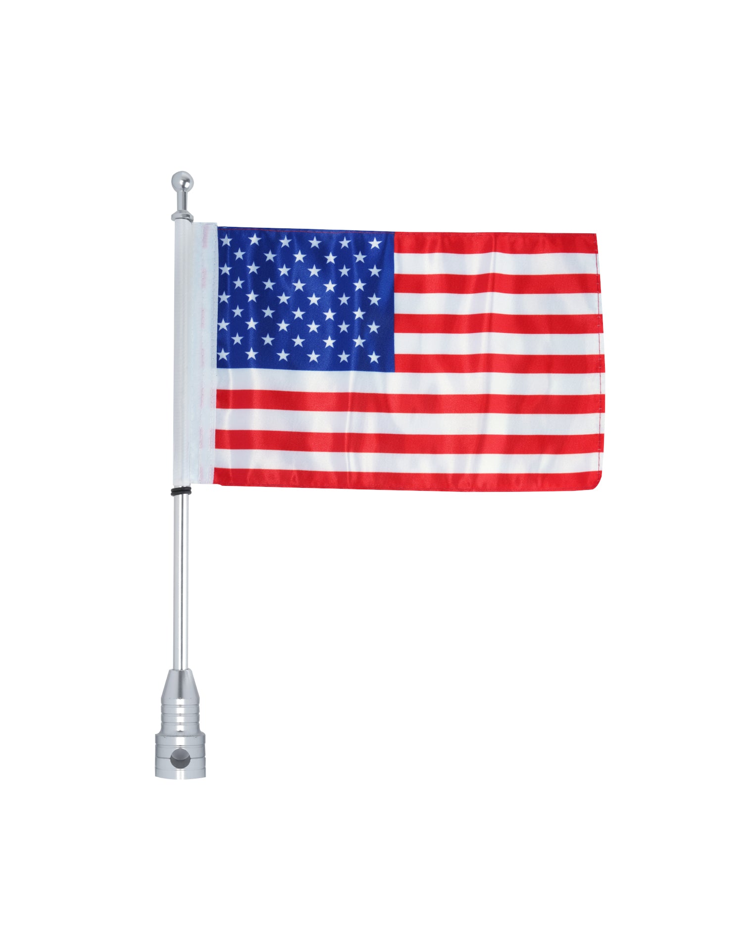 Motorcycle Flag Pole Mount and American Flag