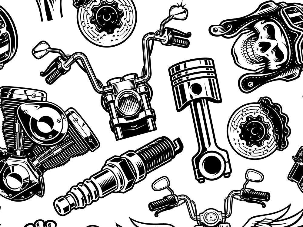 10 Exciting Motorcycle Parts Tattoo Designs - Get Your First Biker Tattoo!-I