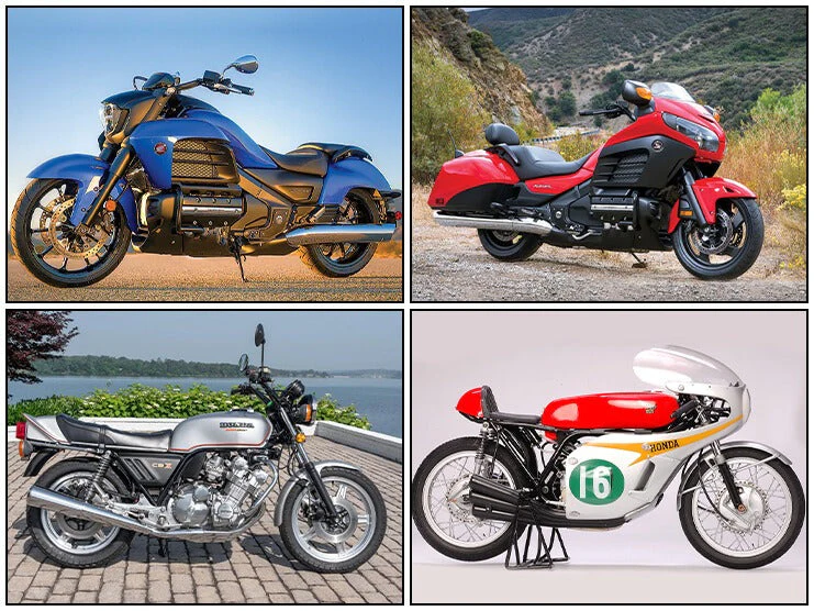 6 Cylinder Honda Motorcycles - From Honda RC165 to Gold Wing