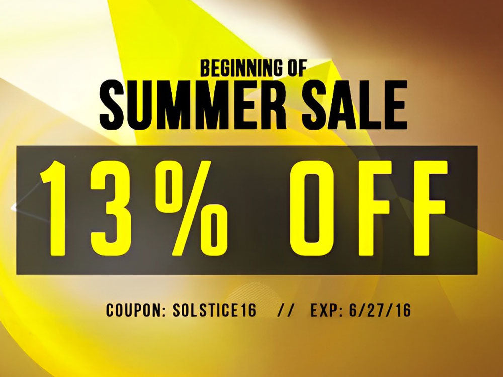 Beginning of Summer Sale - Save 13% On Everything Storewide!