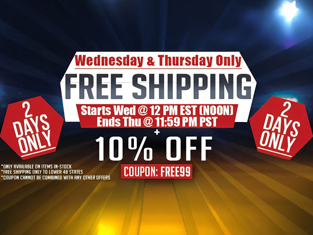 FREE SHIPPING - 2 DAYS ONLY!