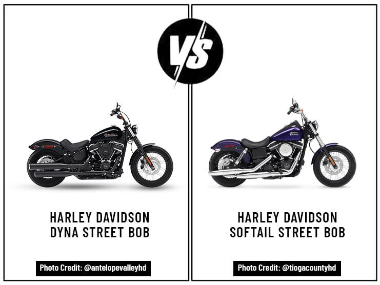 Harley Davidson Dyna Street Bob vs Harley Davidson Softail Street Bob