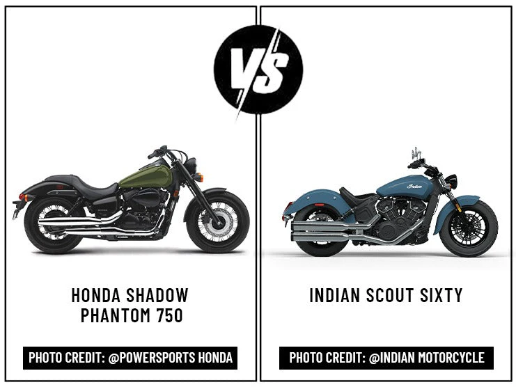 Honda Shadow Phantom 750 Vs. Indian Scout Sixty