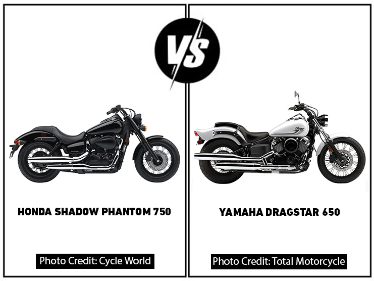 Honda Shadow Phantom 750 Vs Yamaha DragStar 650