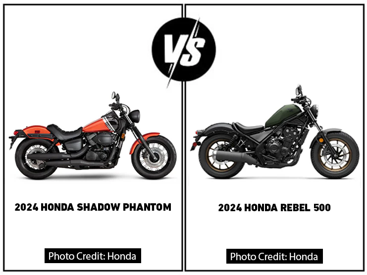 Honda Shadow Phantom Vs Honda Rebel 500