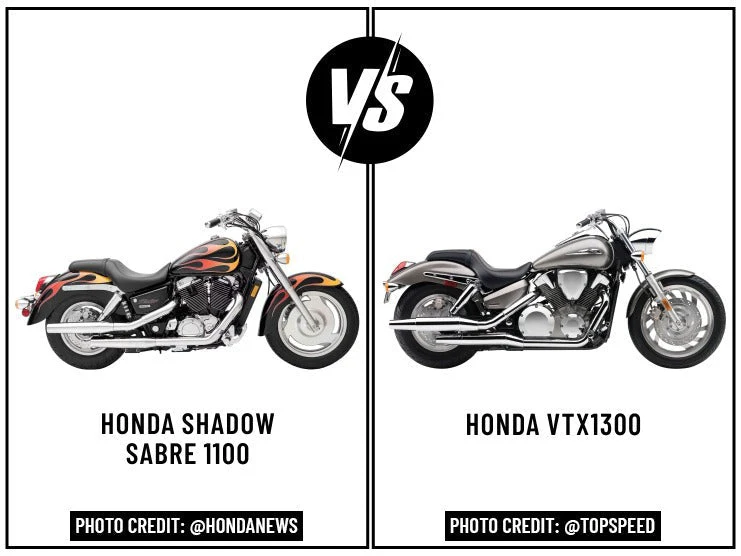 Honda Shadow Sabre 1100 Vs. Honda VTX1300