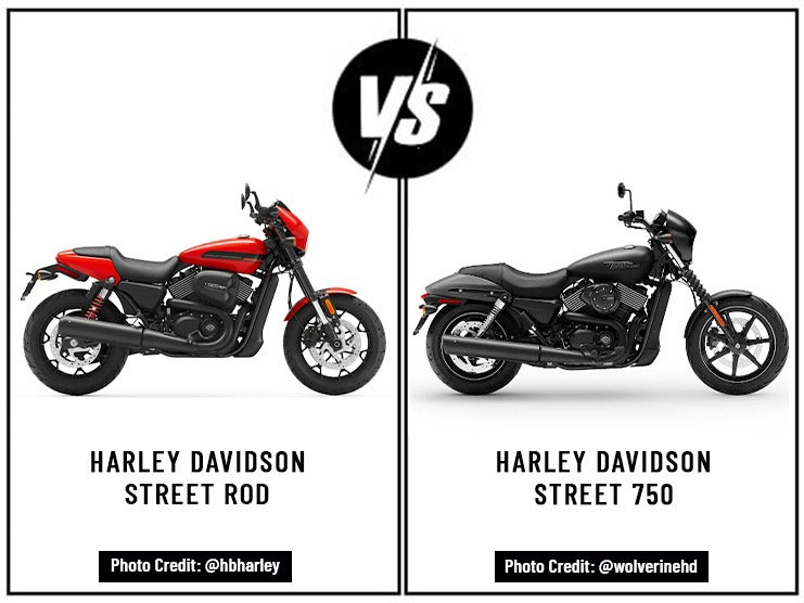 Harley Davidson Street Rod vs Harley Davidson Street 750