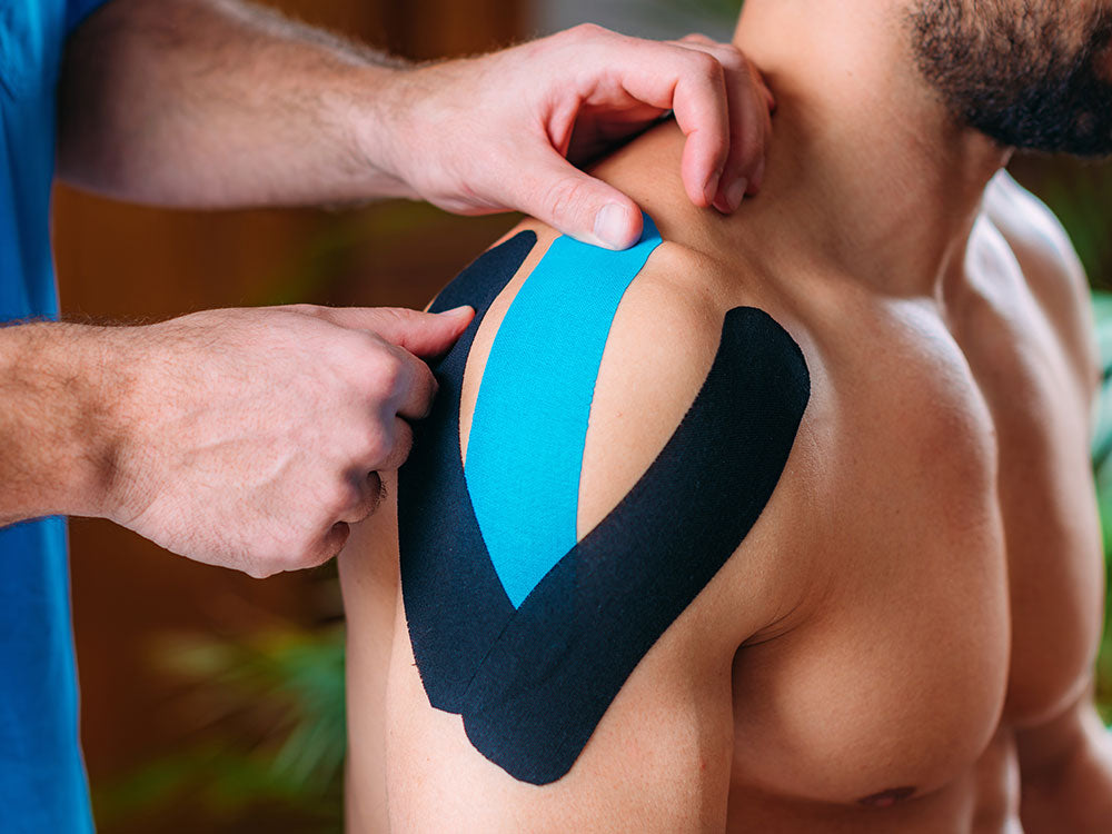 Kinesiology Tape For Motorcycle Rider Muscle Pain