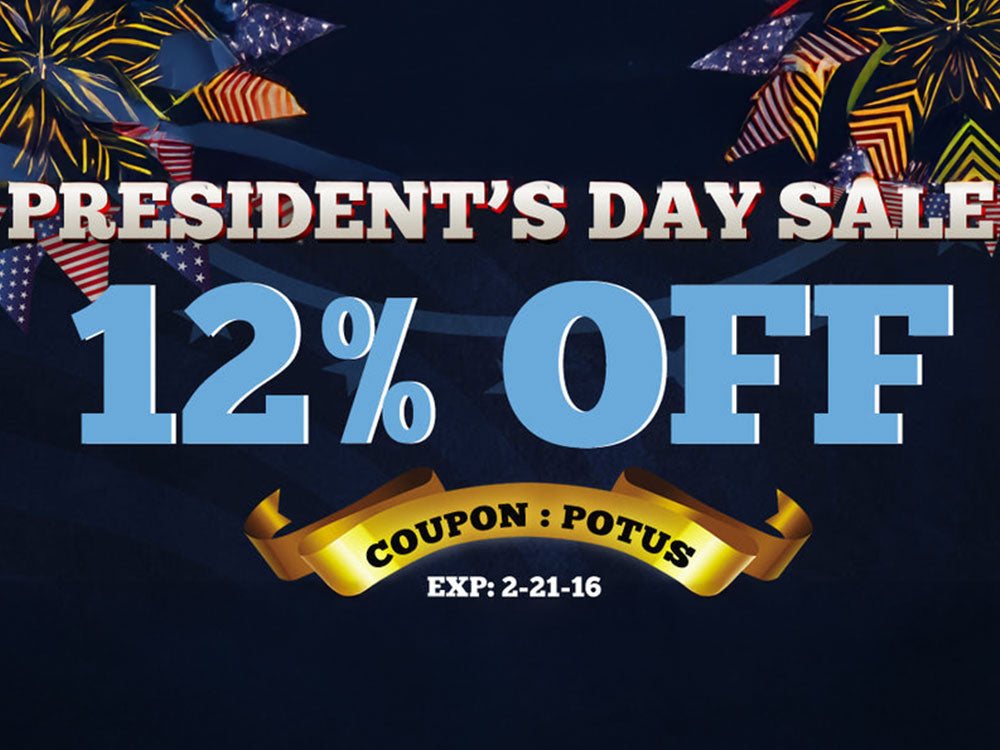 President's Day Sale - 12% Off