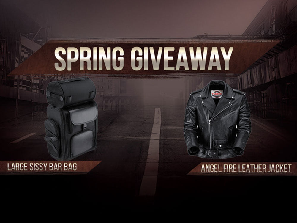 Spring Giveaway - Sissy Bar Bag & Leather Jacket!