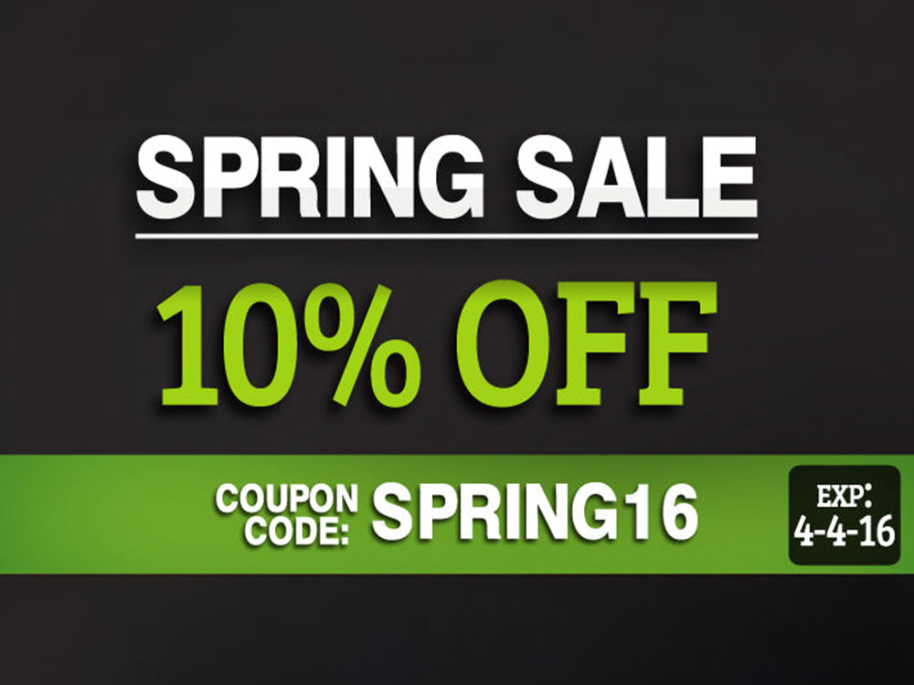 Spring Sale - 10% Off Everything On The Website!