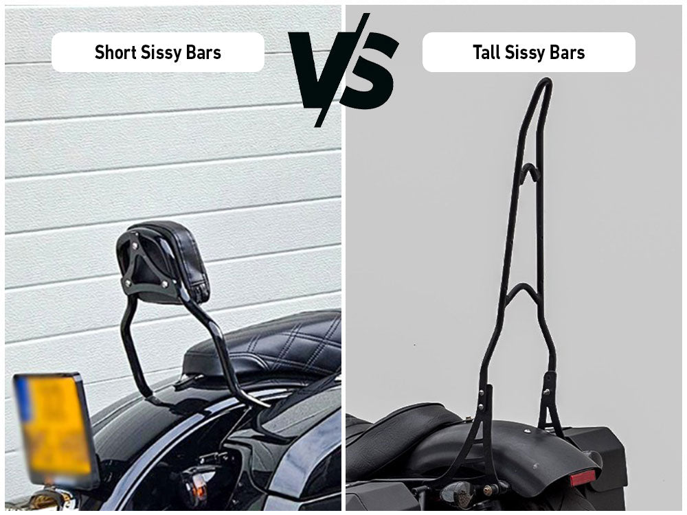 Tall vs. Short Sissy Bars - The Best Sissy Bar Size for Harley Davidson Motorcycles