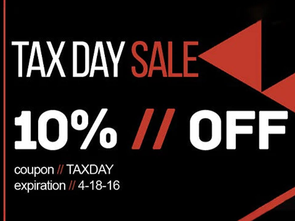 Tax Day Sale - Save 10%!