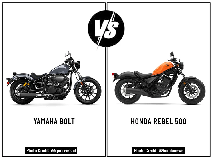 YAMAHA BOLT VS HONDA REBEL 500 DETAILED COMPARISON