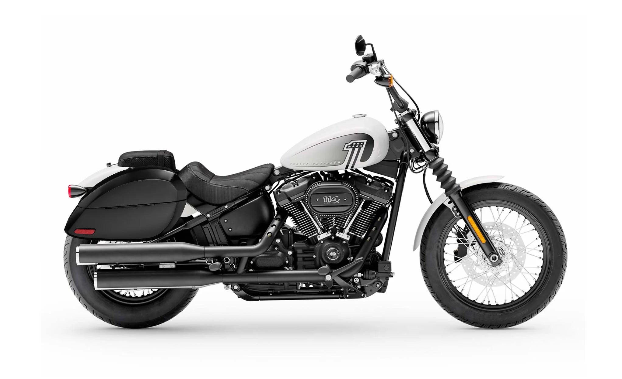 Softail stretched online bags