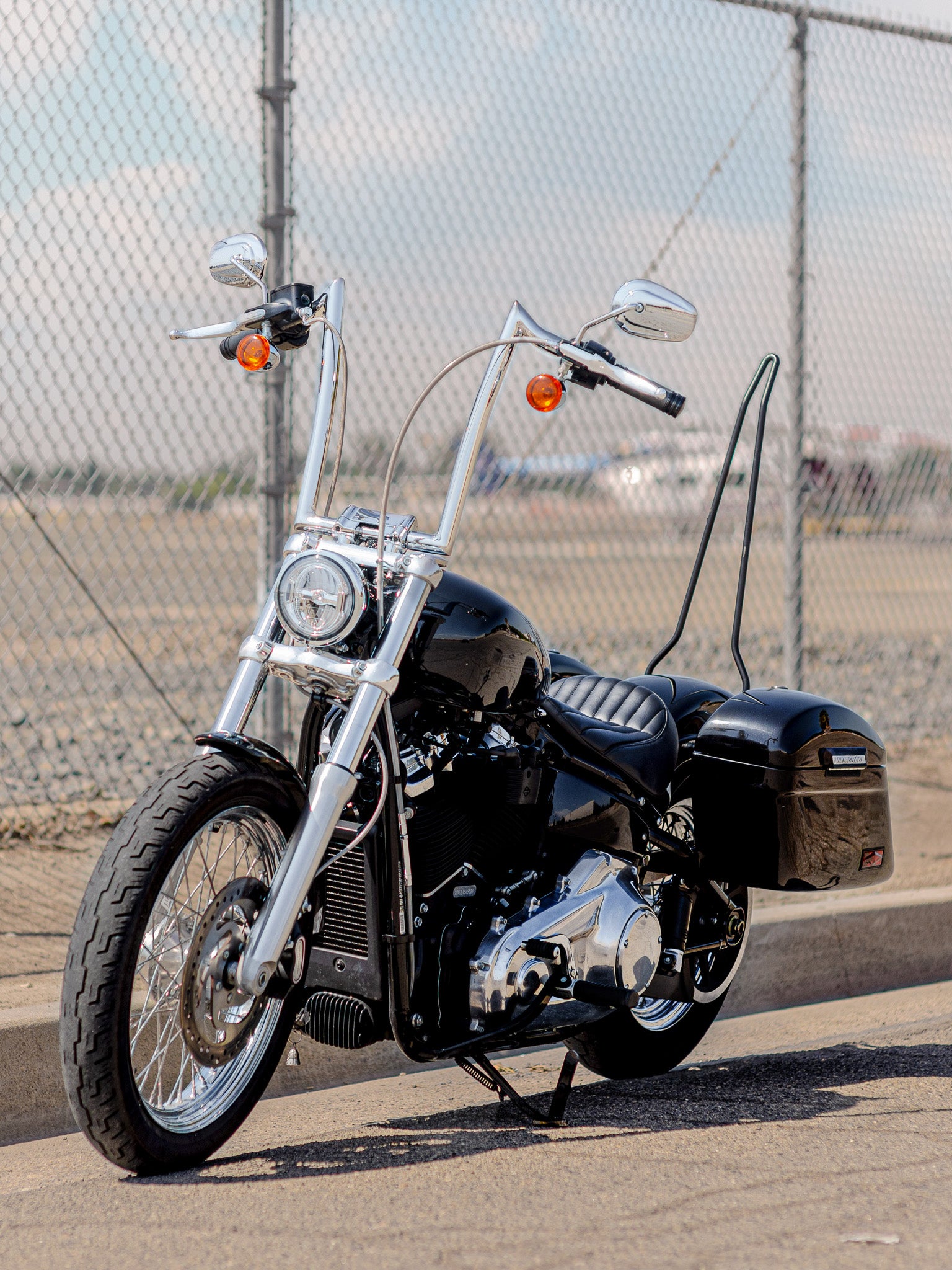 Softail stretched bags sale