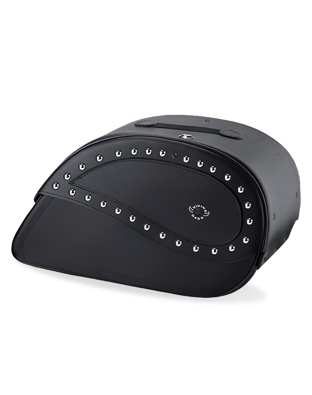 30L Ultimate Large Universal Studded Leather Motorcycle Saddlebags