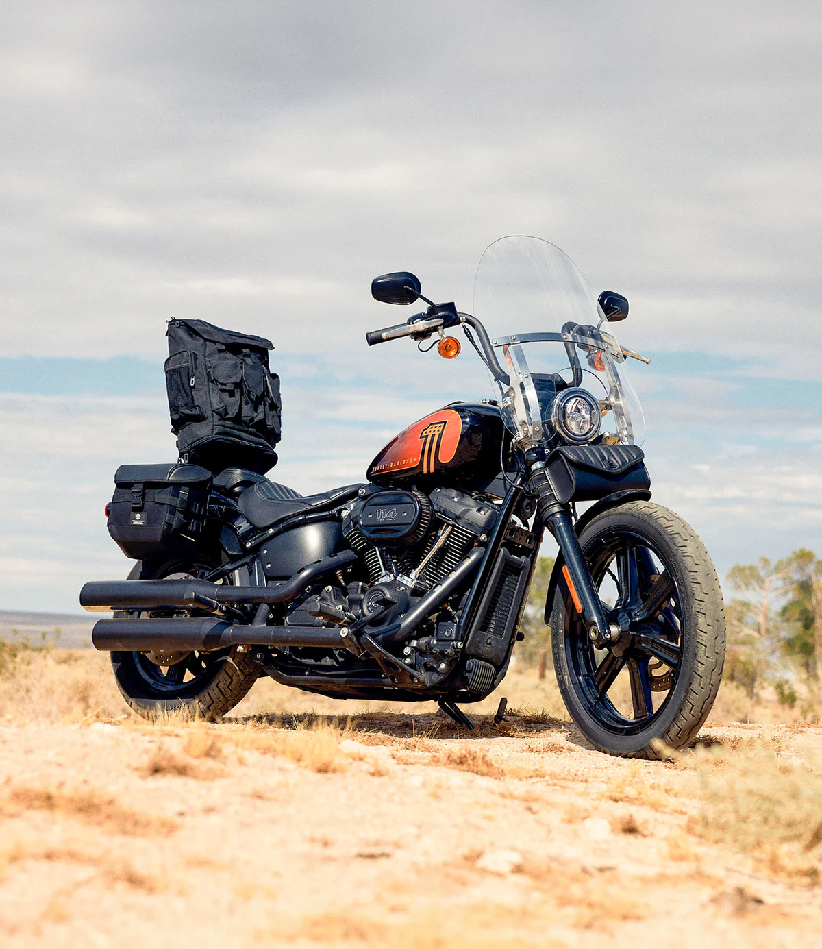 Harley Softail Street Bob FXBB All Motorcycle Luggage Bags, Parts & Accessories By Bike Mobile Banner