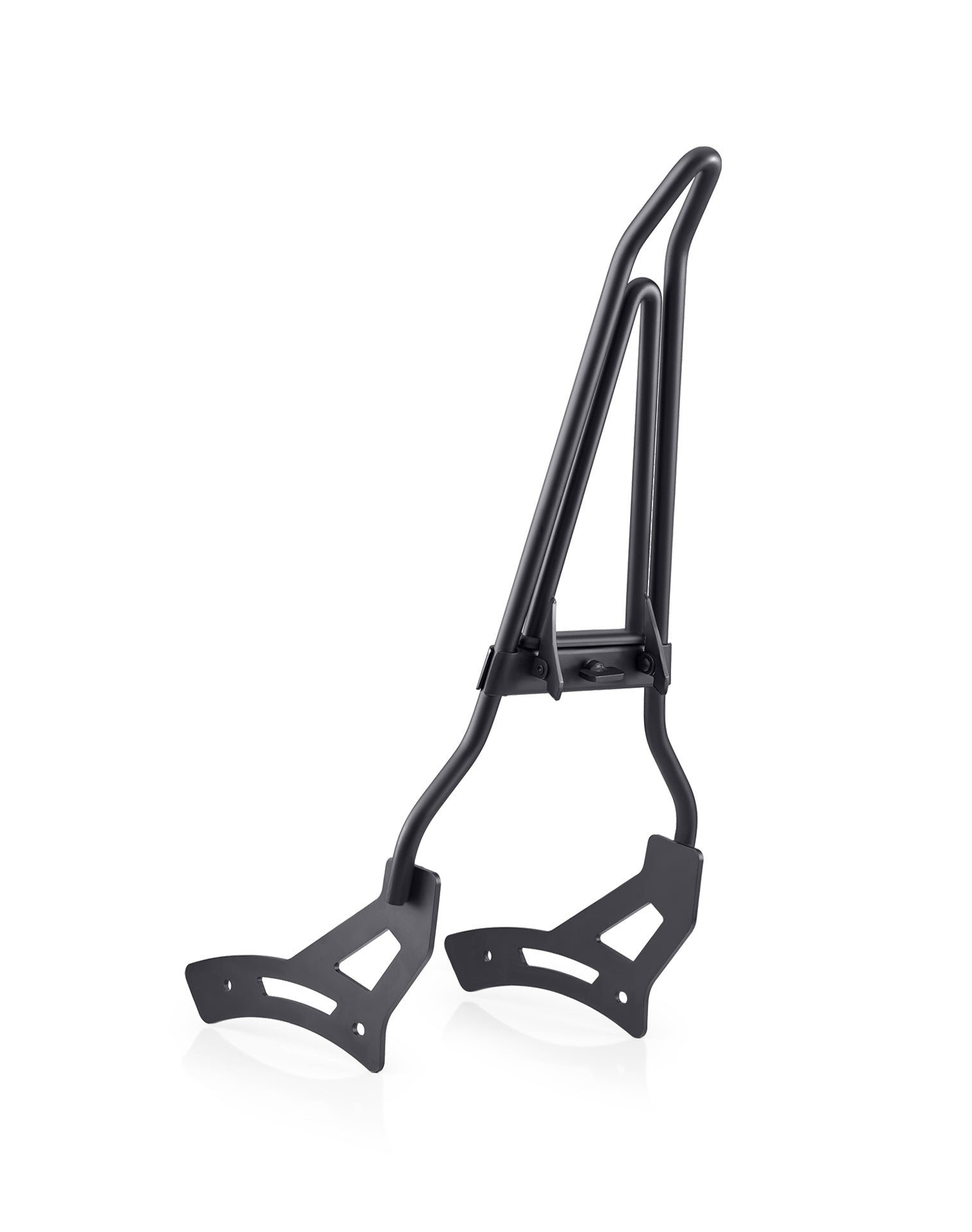 Iron Born Blade 25" Sissy Bar with Foldable Luggage Rack for Honda Rebel 1100 CMX1100 Matte Black Side Back View