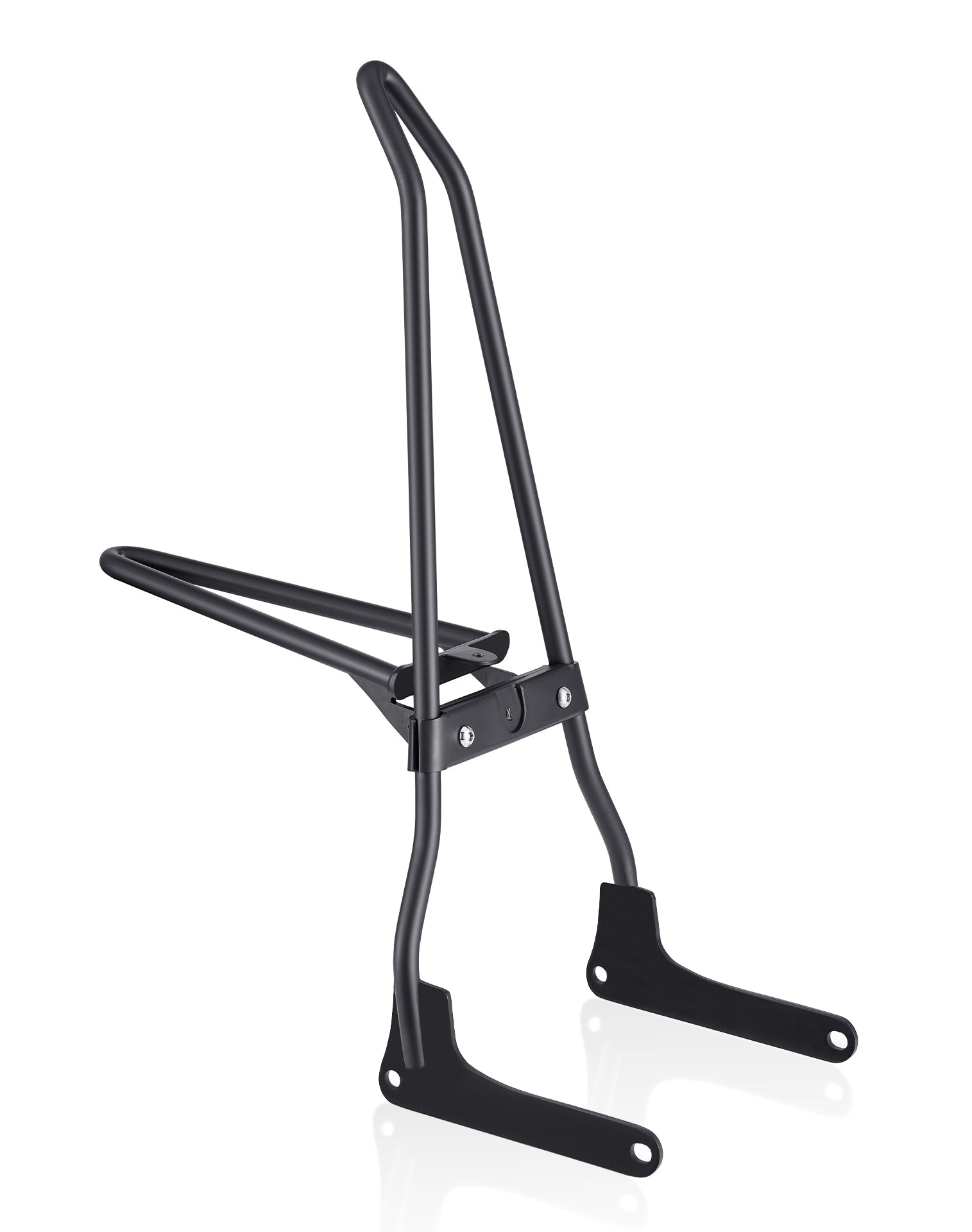 Iron Born Blade 25" Sissy Bar with Foldable Luggage Rack for Harley Softail Low Rider Matte Black