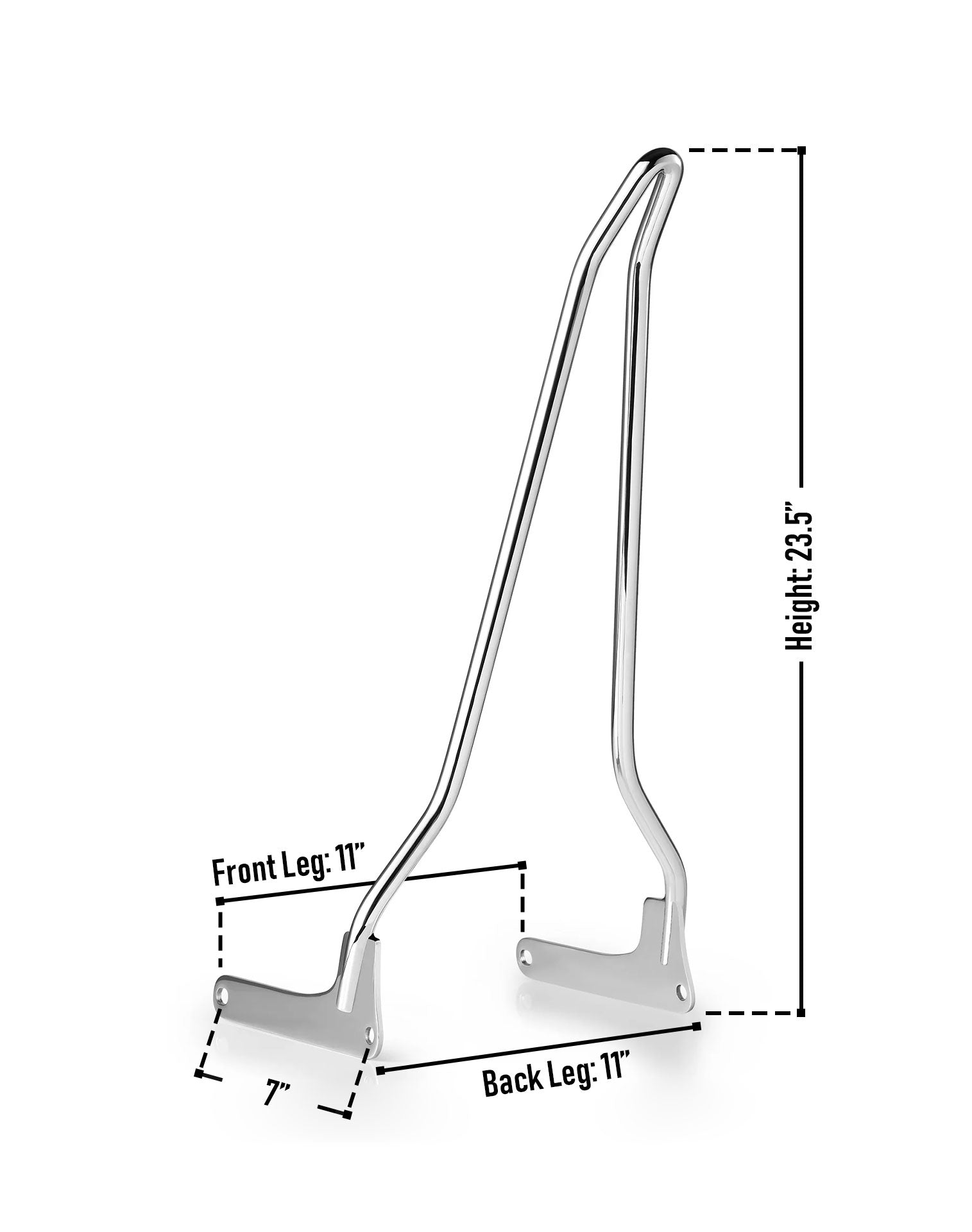 Iron Born Blade 25" Sissy Bar for Harley Softail Low Rider S FXLRS Chrome Info