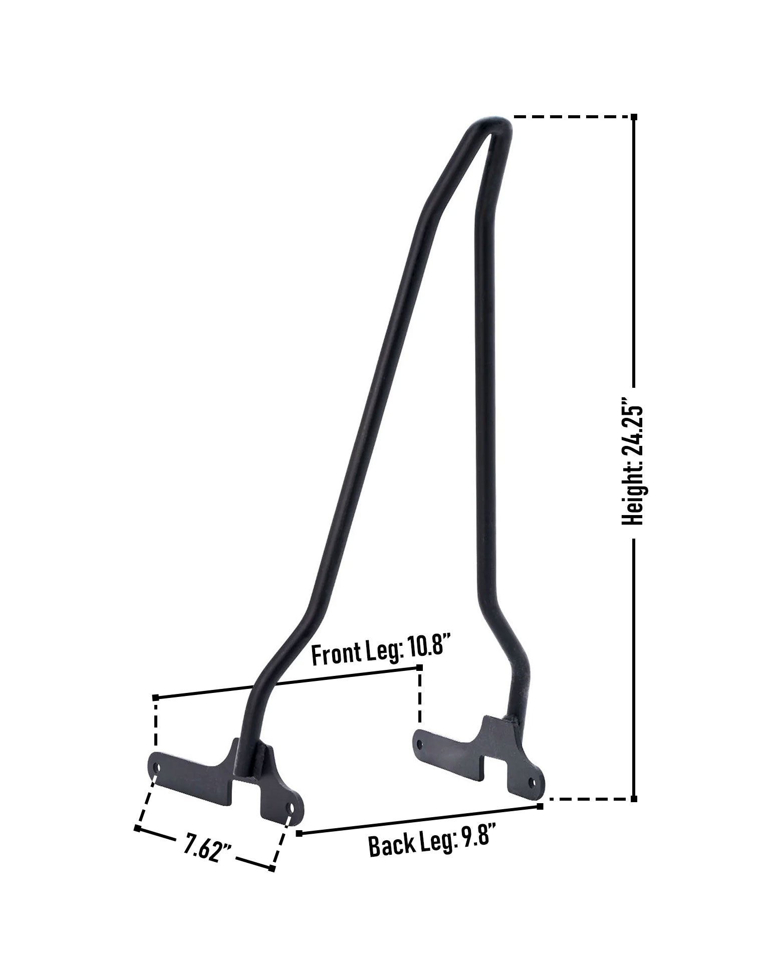 Iron Born Blade 25" Sissy Bar for Harley Sportster 1200 Custom XL1200C Matte Black Info