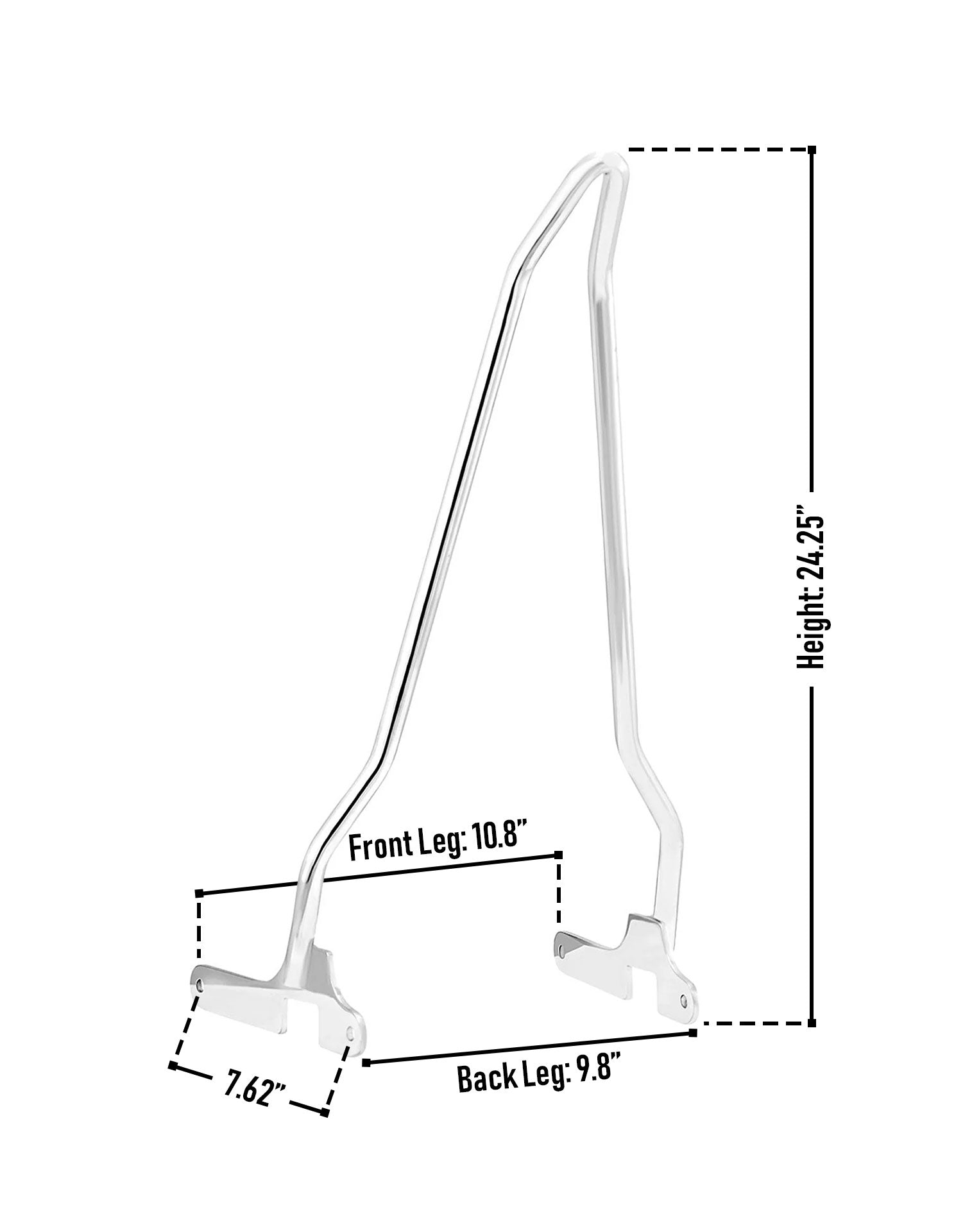 Iron Born Blade 25" Sissy Bar for Harley Sportster 1200 Low XL1200L Chrome Info