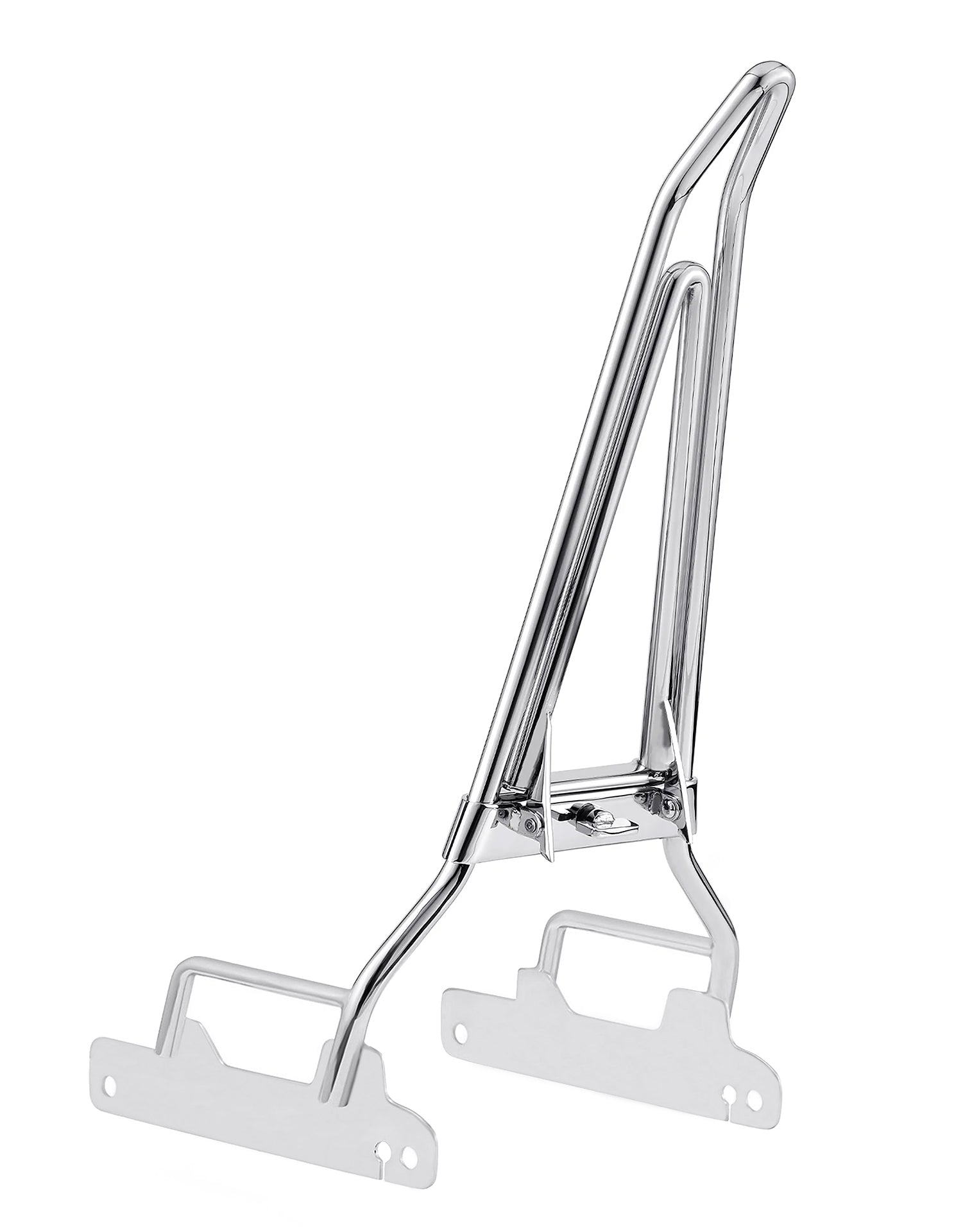 Iron Born Blade 25" Sissy Bar with Foldable Luggage Rack for Harley Dyna Low Rider S FXDLS (2016-17) Chrome