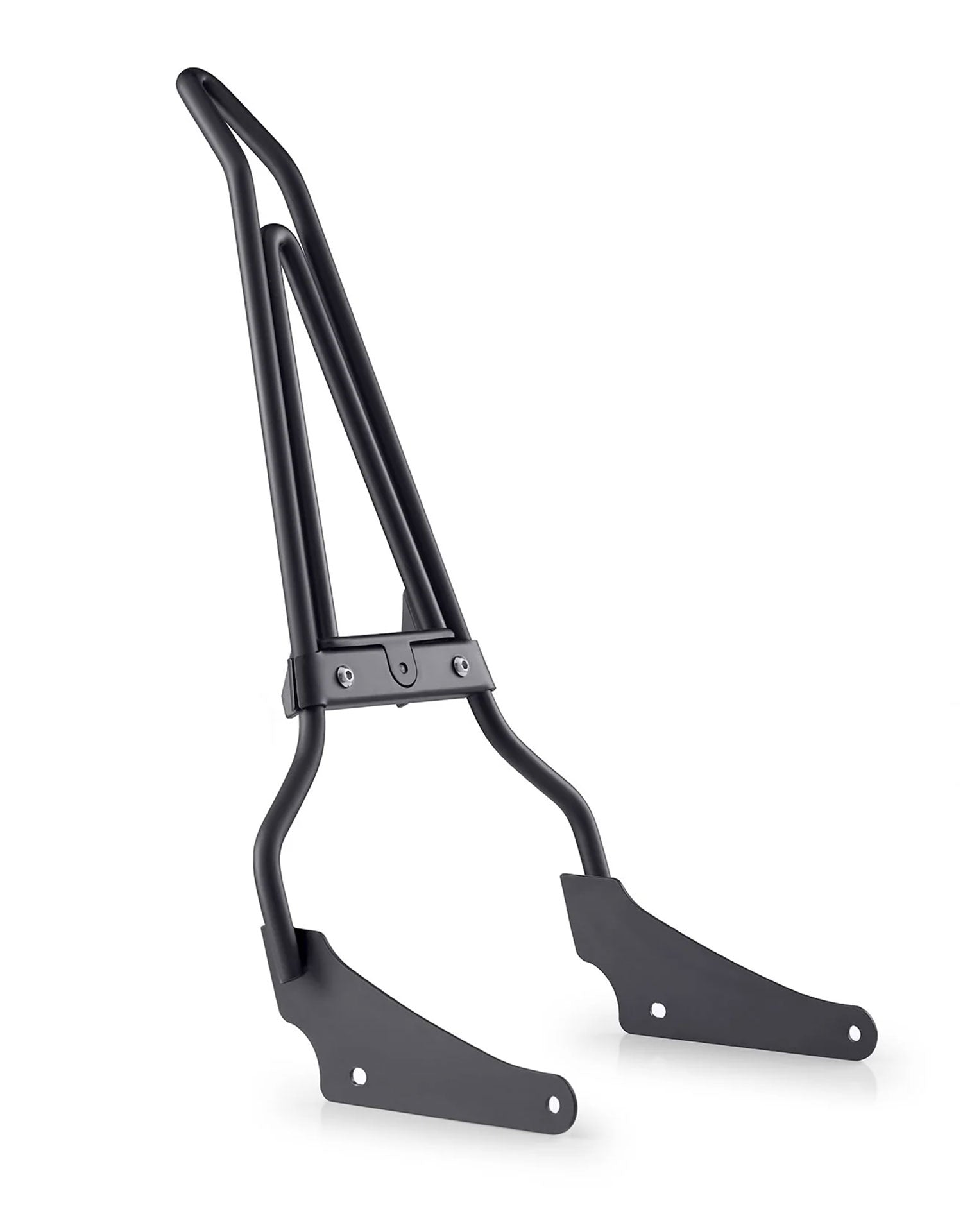 Iron Born Sissy Bar with Foldable Luggage Rack for Harley Sportster Nightster RH975 Matte Black Side View