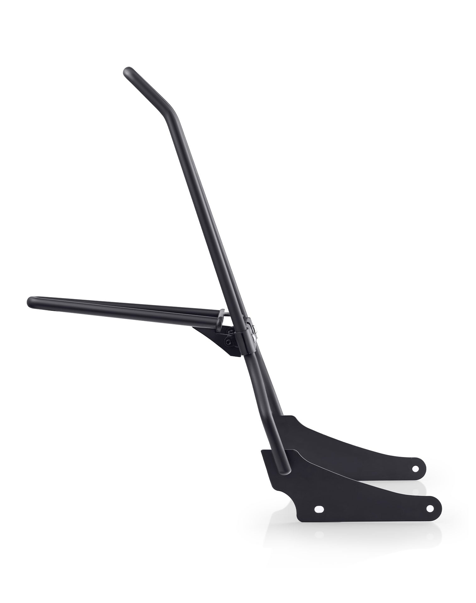 Iron Born Sissy Bar with Foldable Luggage Rack for Harley Sportster Nightster RH975 Matte Black Side View