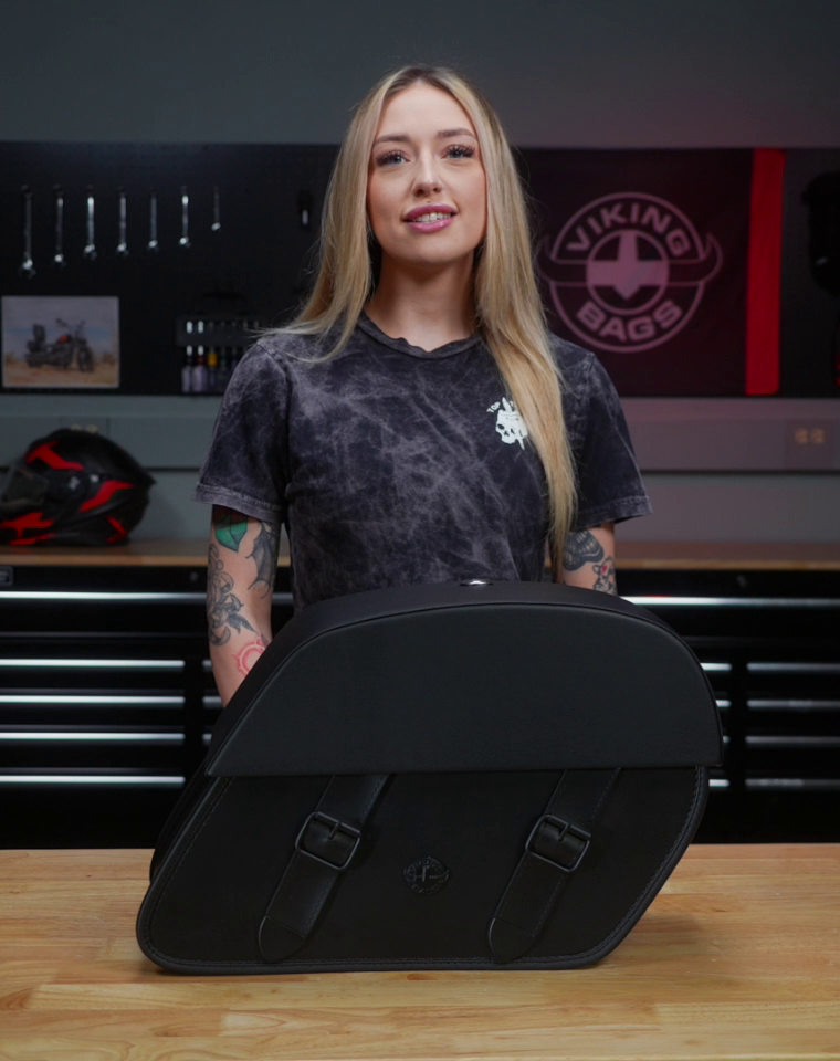 28L - Baelor Medium Marauder GZ250 Motorcycle Saddlebags Video