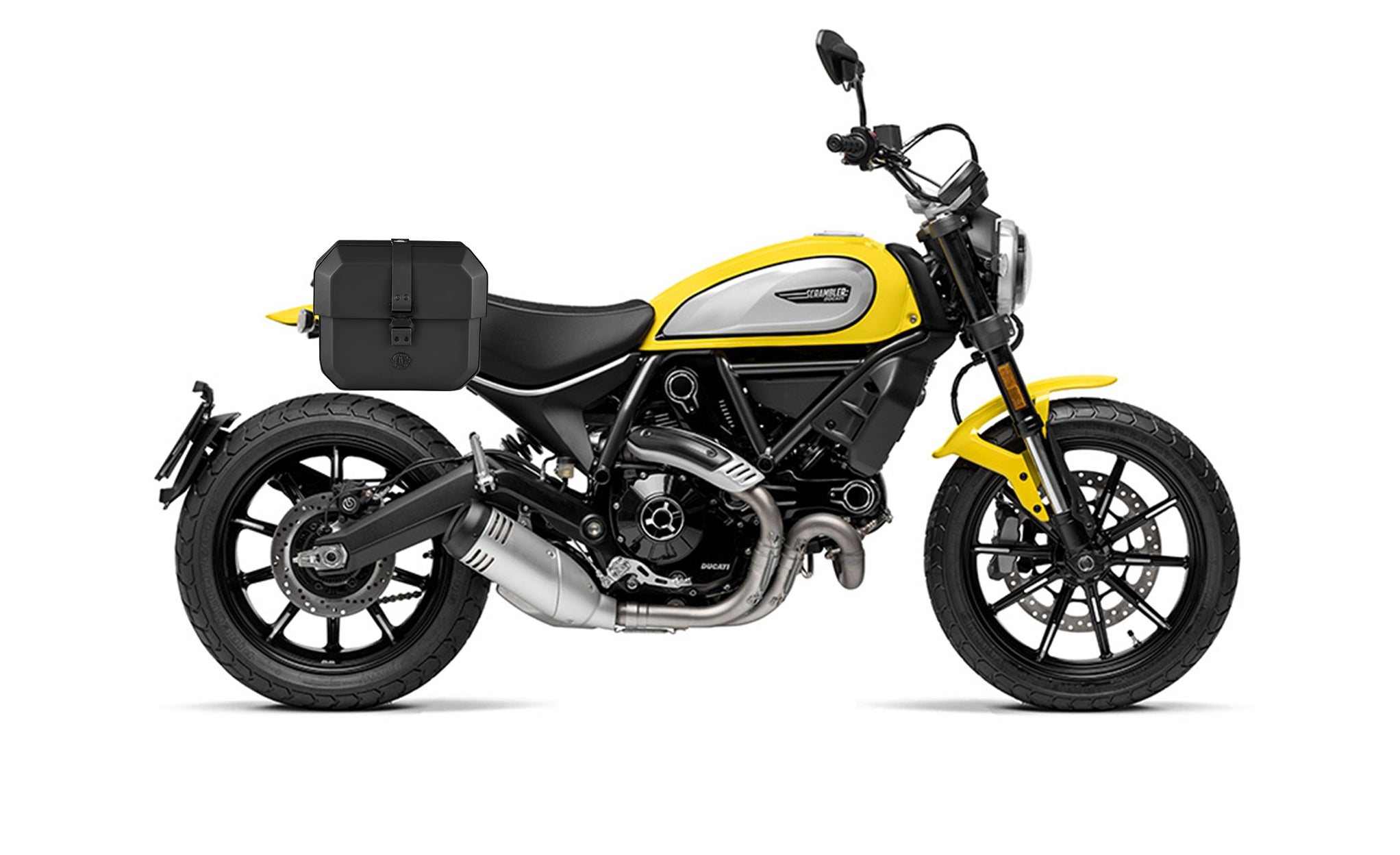 10L - Outlaw Quick Mount Small Ducati Scrambler (2018+) Solo Hard Saddlebag (Right Only) @expand