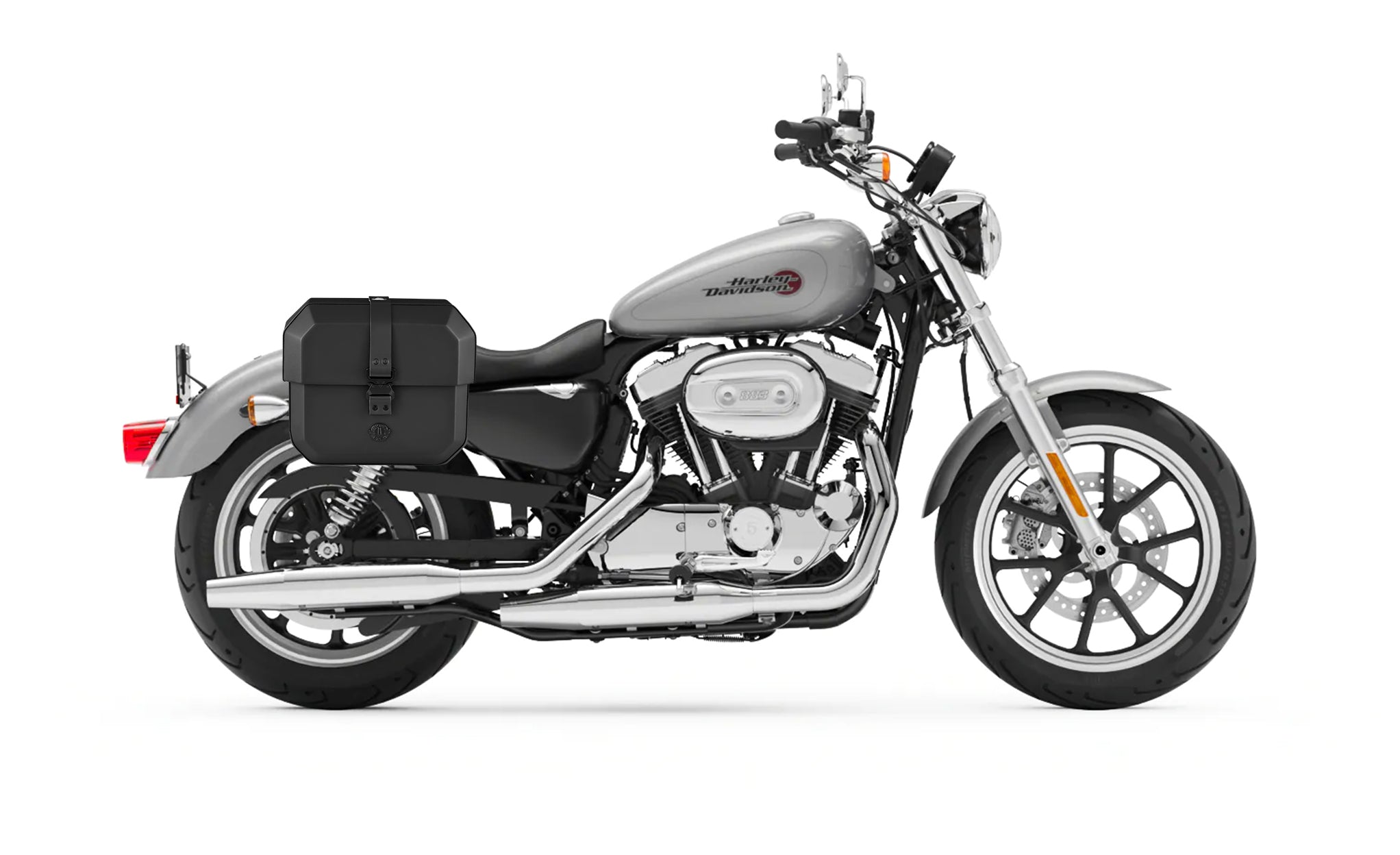 10L - Outlaw Quick Mount Small Harley Sportster Superlow Solo Hard Saddlebag (Right Only) @expand
