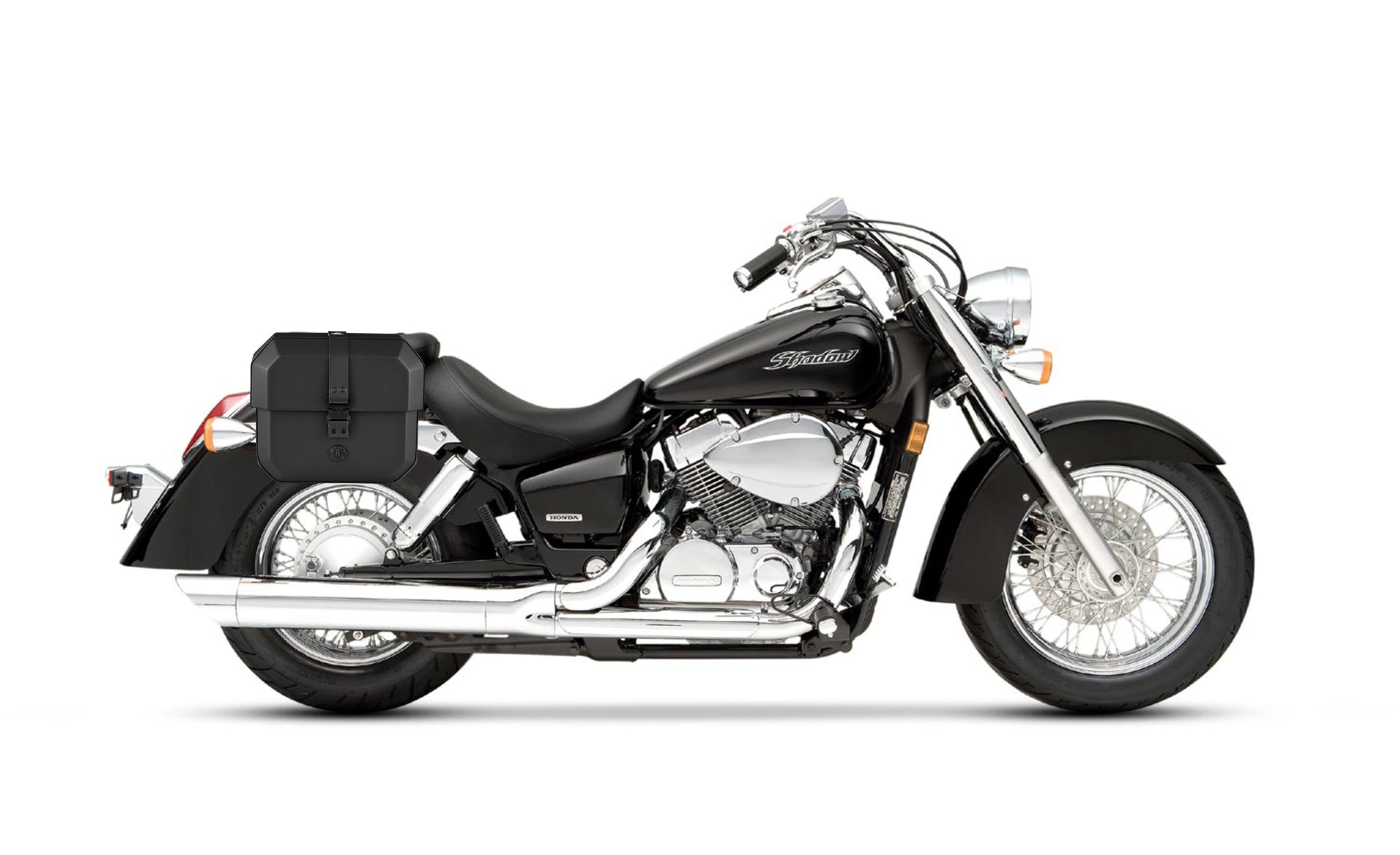 10L - Outlaw Quick Mount Small Honda 750 Shadow Aero Solo Hard Saddlebag (Right Only) @expand