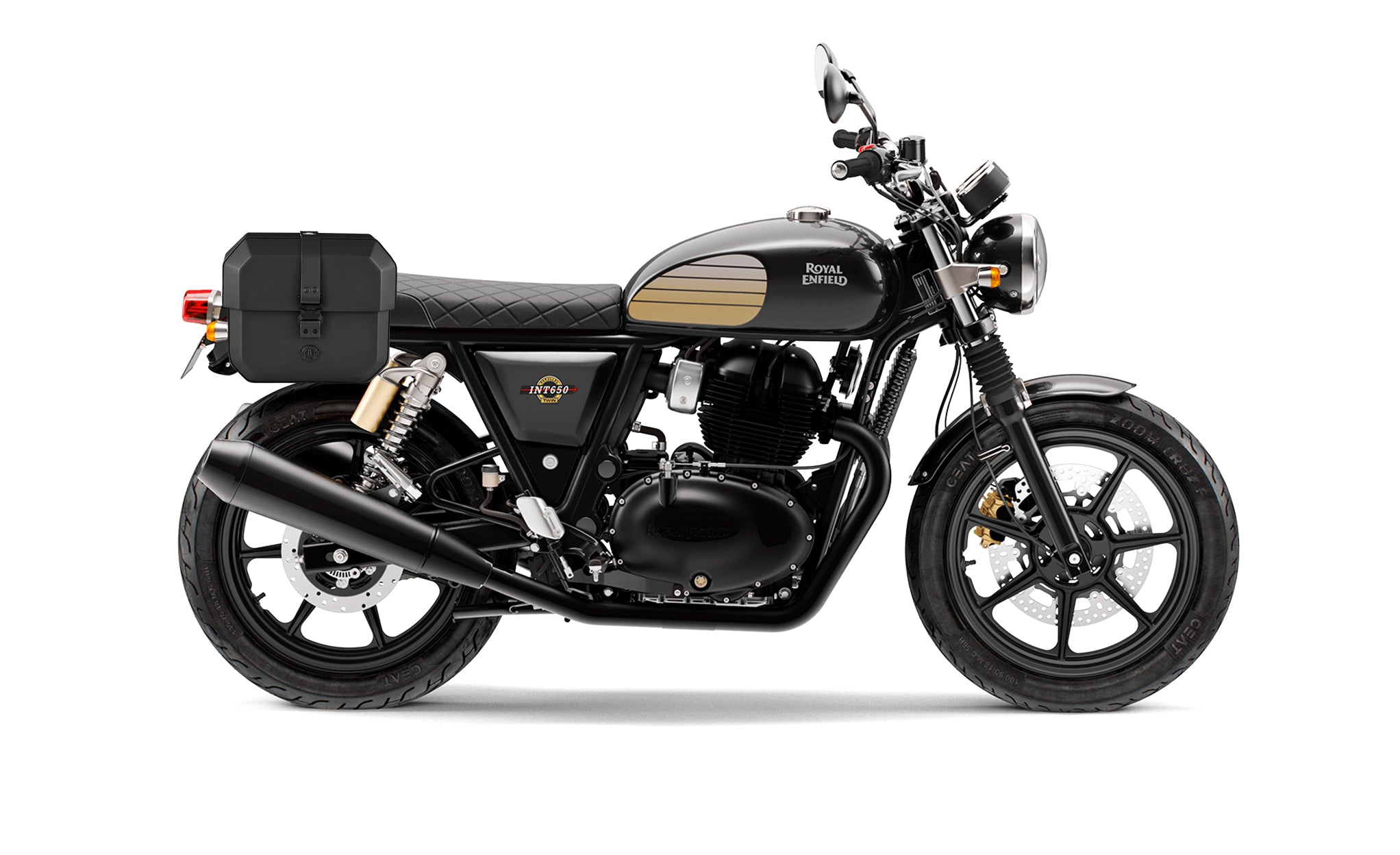 10L - Outlaw Quick Mount Small Royal Enfield Interceptor/Continental 650 Solo Hard Saddlebag (Right Only) @expand