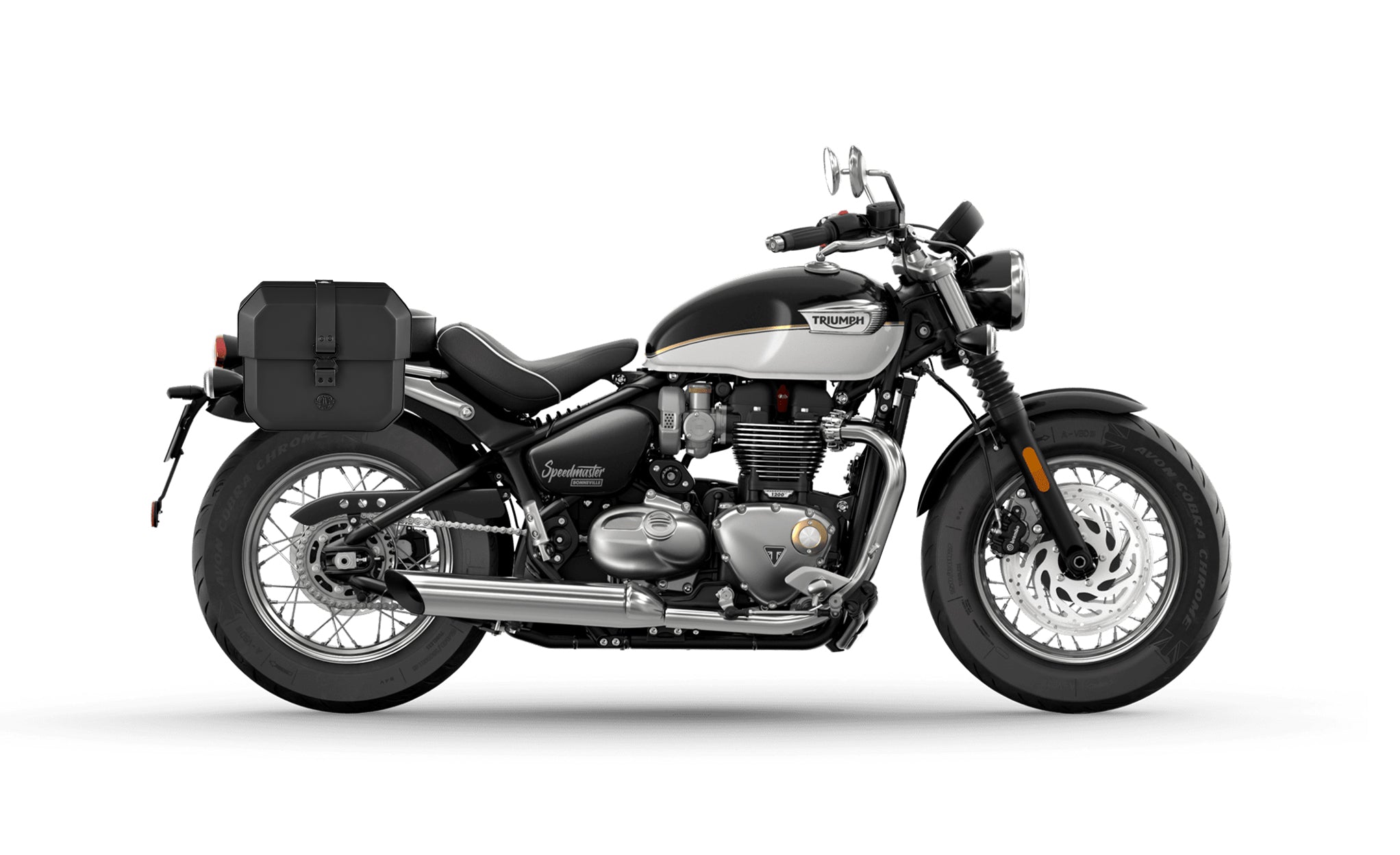 10L - Outlaw Quick Mount Small Triumph Bonneville Speedmaster Solo Hard Saddlebag (Right Only) @expand