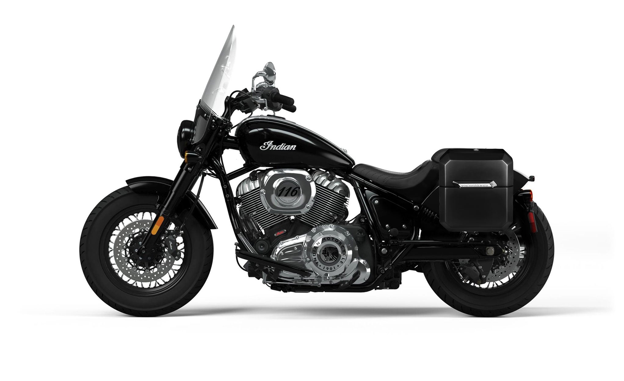 15L - Outlaw Quick-Mount Medium Indian Super Chief Limited (2022+) Painted Hard Solo Saddlebag (Left Only) BOB @expand