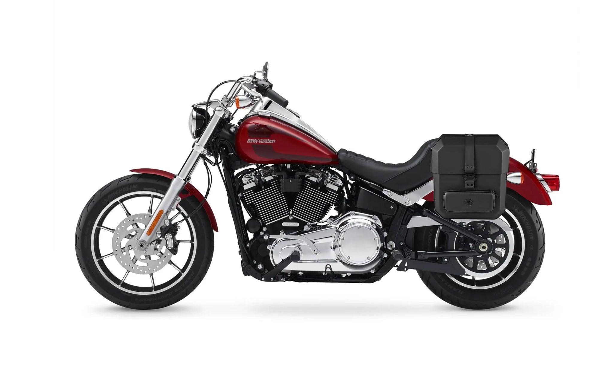 15L - Outlaw Quick Mount Medium Harley Softail Low Rider FXLR Hard Solo Saddlebag (Left Only) @expand