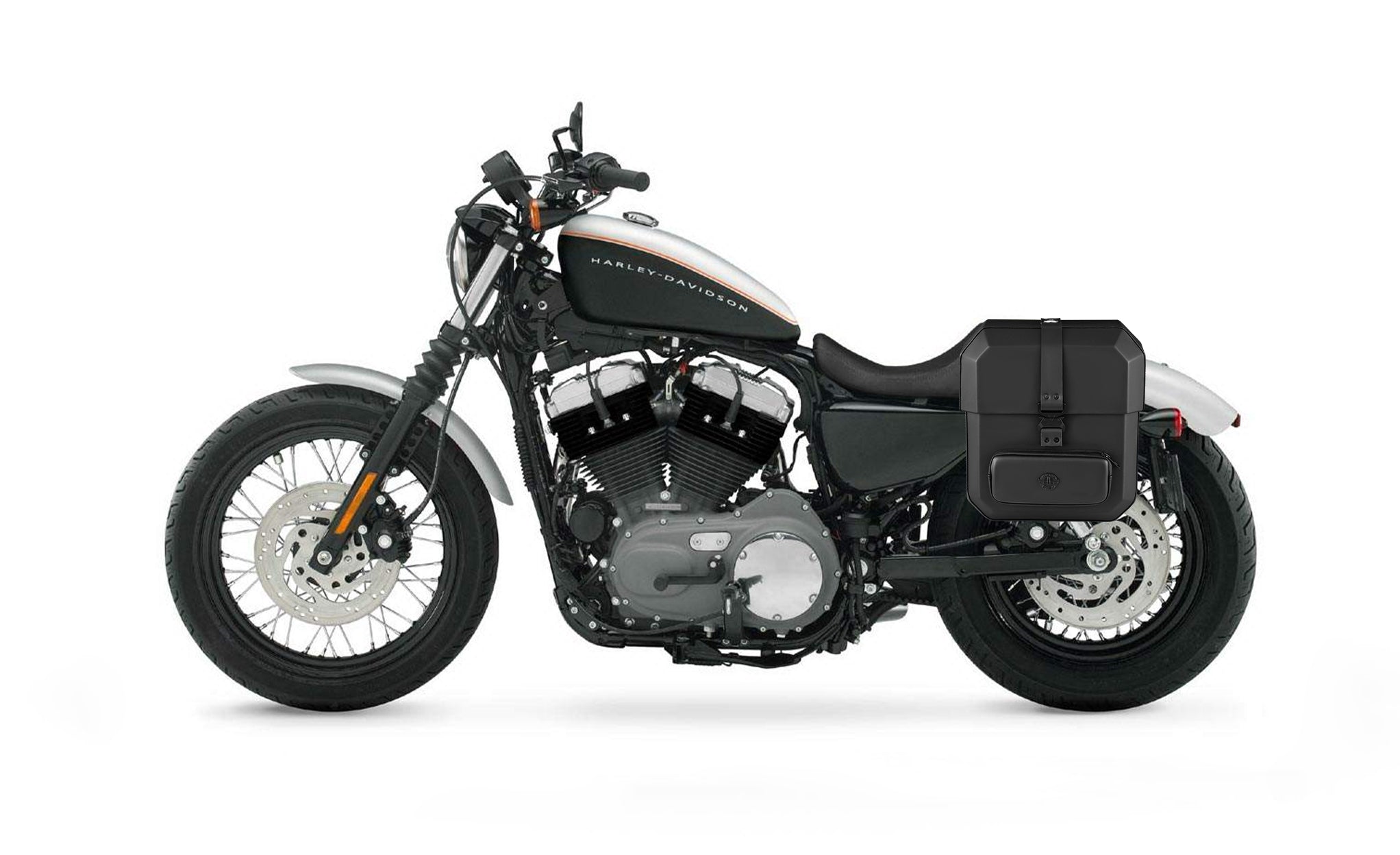 15L - Outlaw Quick Mount Medium Harley Sportster 1200 Nightster XL1200N Hard Solo Saddlebag (Left Only) @expand