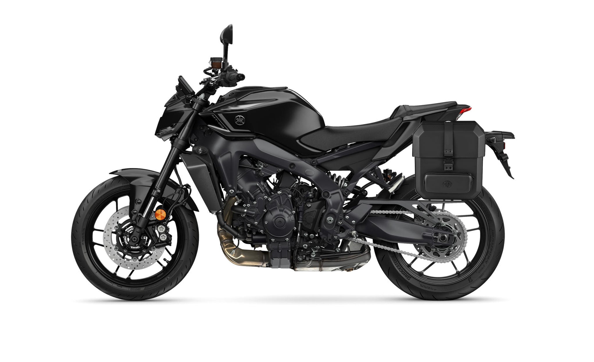 15L - Outlaw Quick-Mount Medium Yamaha MT-09 Hard Solo Saddlebag (Left Only) @expand