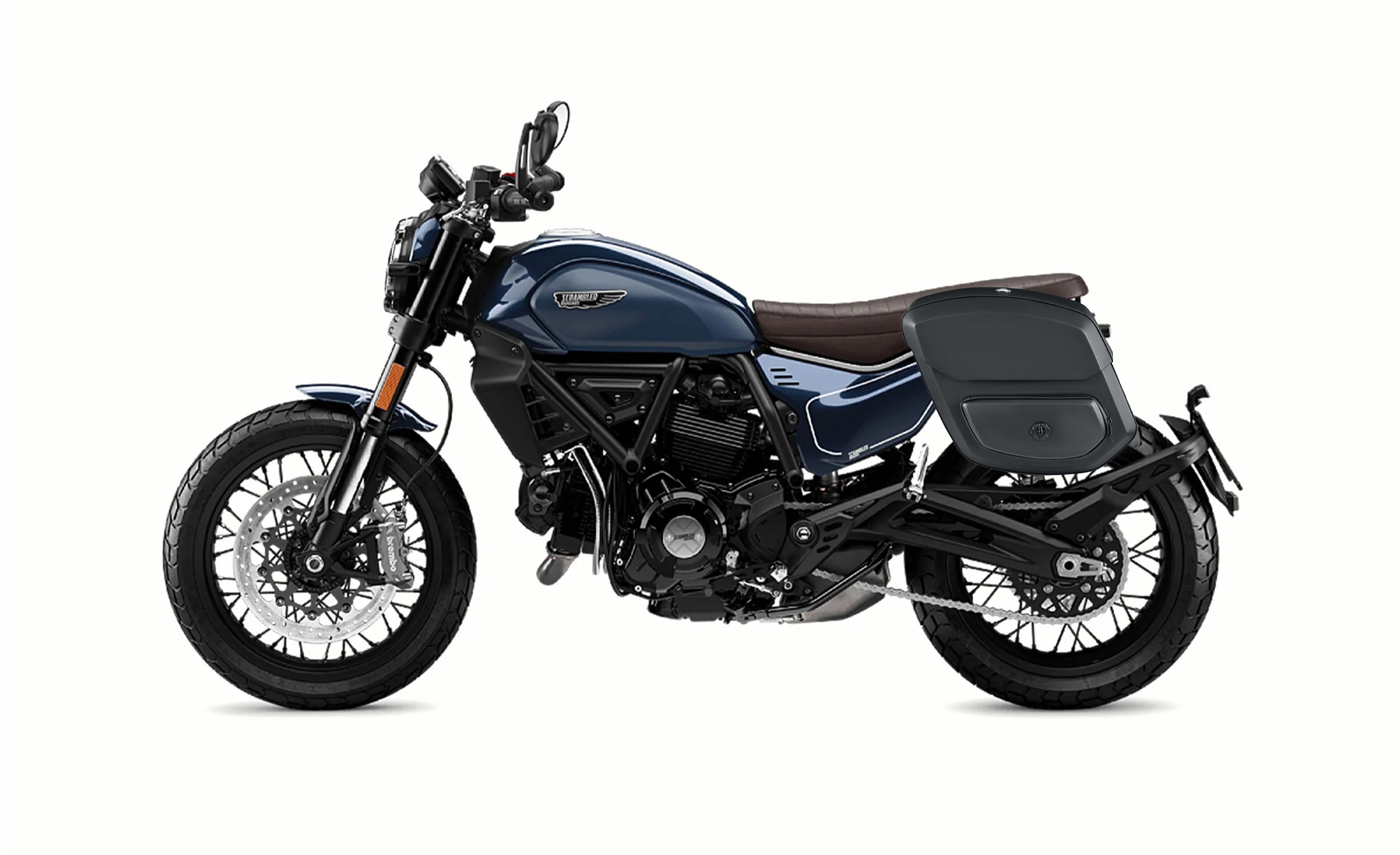 20L - Ironclad Quick Mount Medium Ducati Scrambler (2023+) Hard Solo Saddlebag (Left Only) @expand