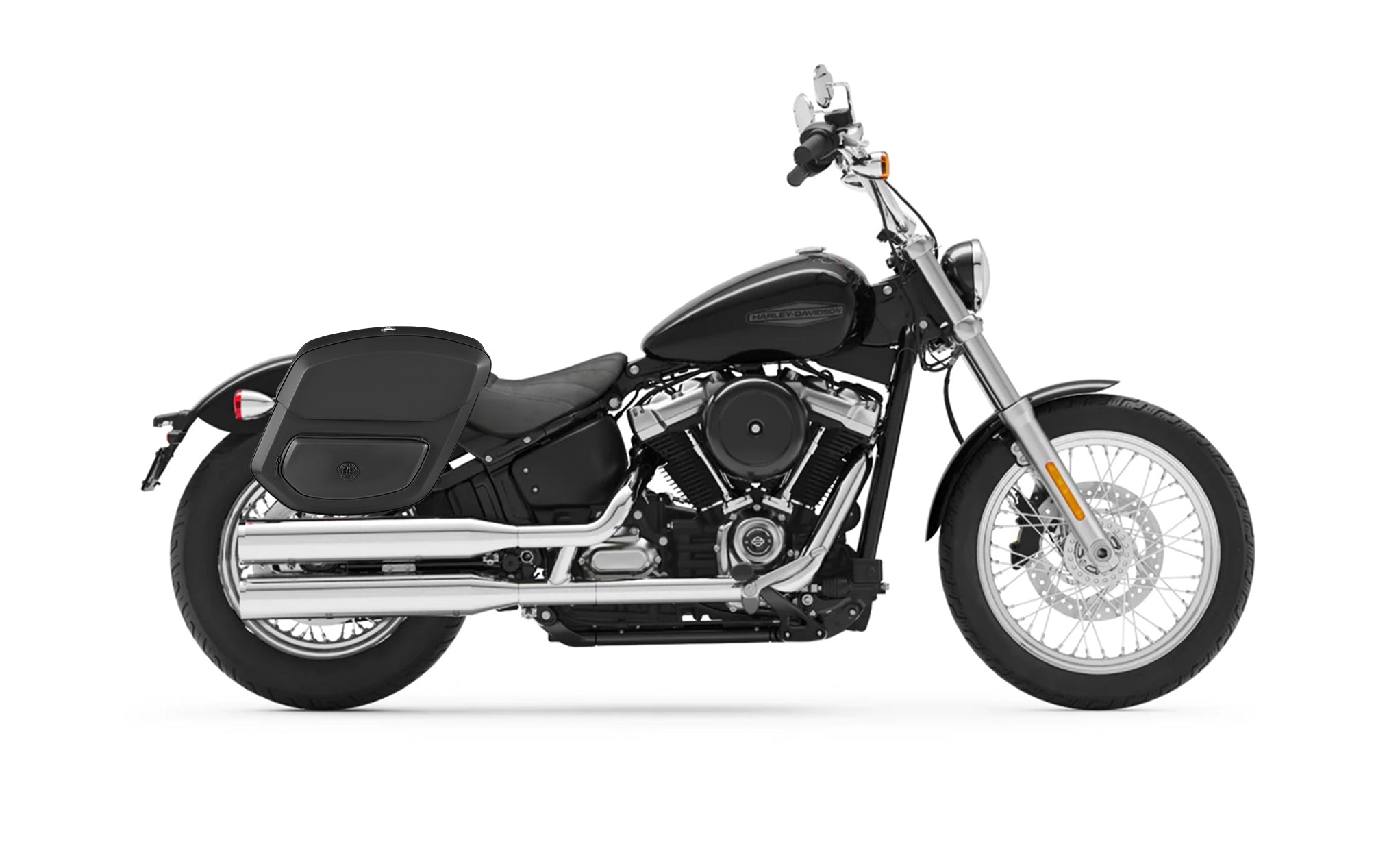 20L - Ironclad Quick-Mount Medium Harley Softail Standard FXST Hard Solo Saddlebag (Right Only) @expand
