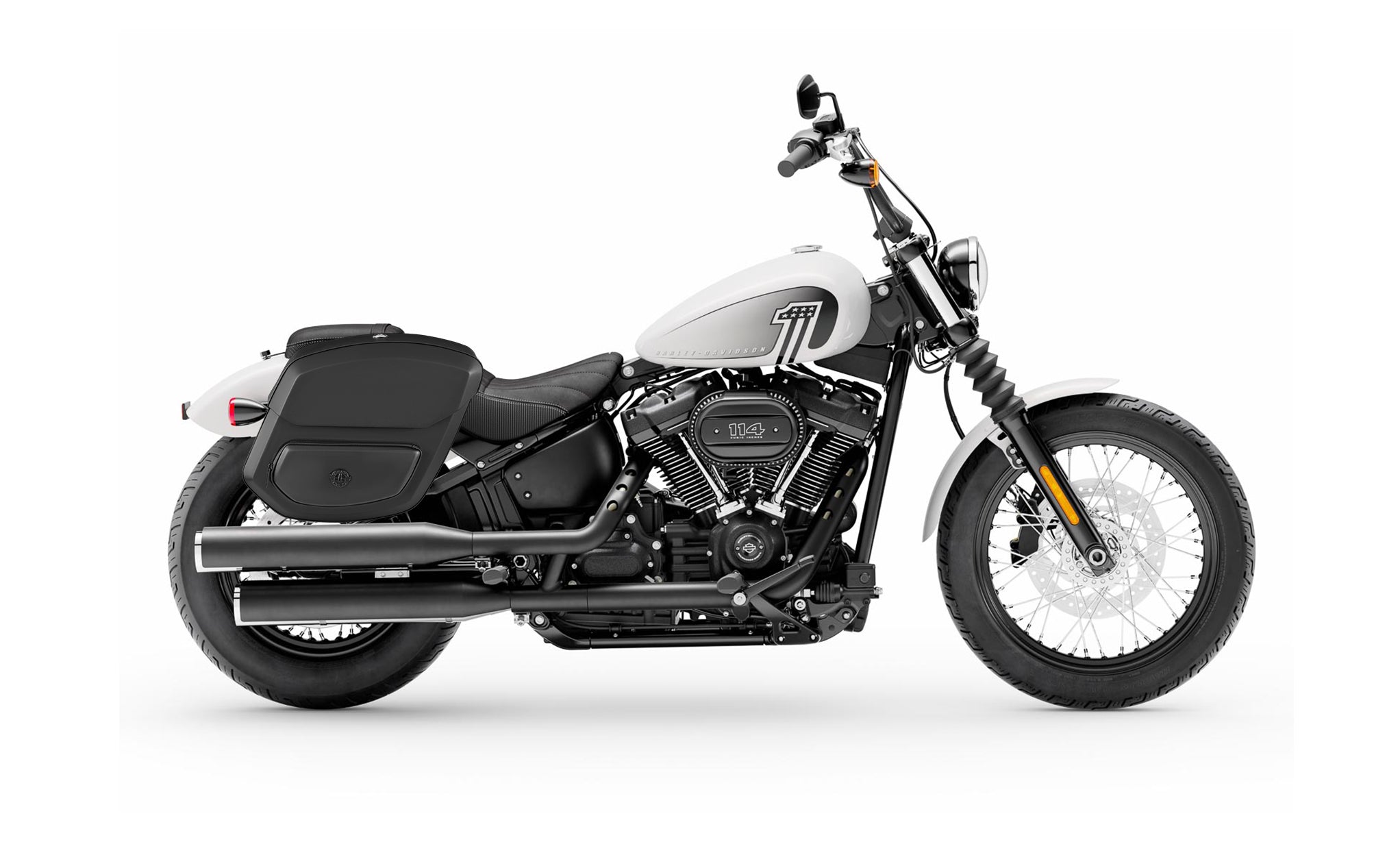 20L - Ironclad Quick-Mount Medium Harley Softail Street Bob FXBB Hard Solo Saddlebag (Right Only) @expand