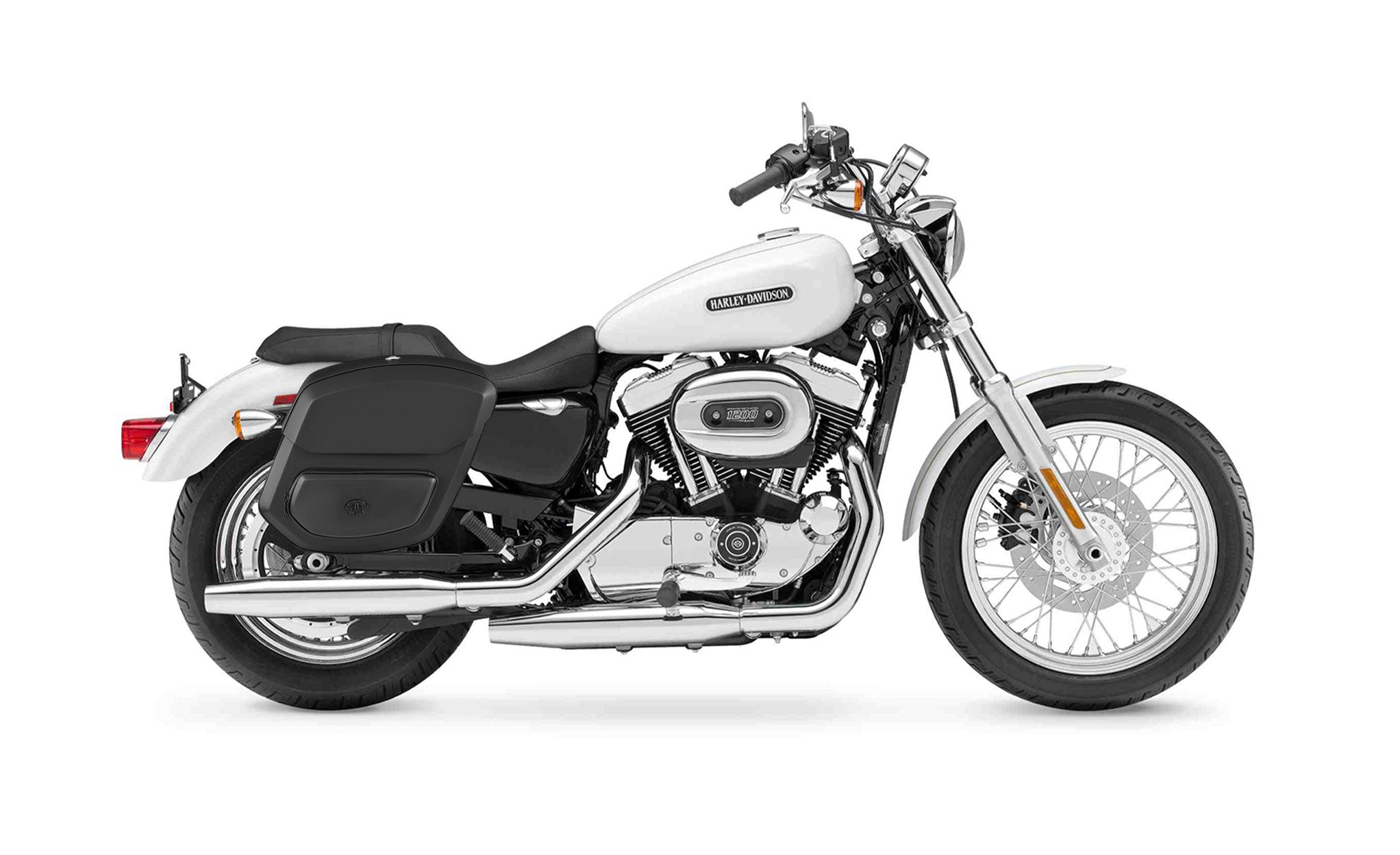 20L - Ironclad Quick Mount Medium Harley Sportster 1200 Low XL1200L Hard Solo Saddlebag (Right Only) @expand