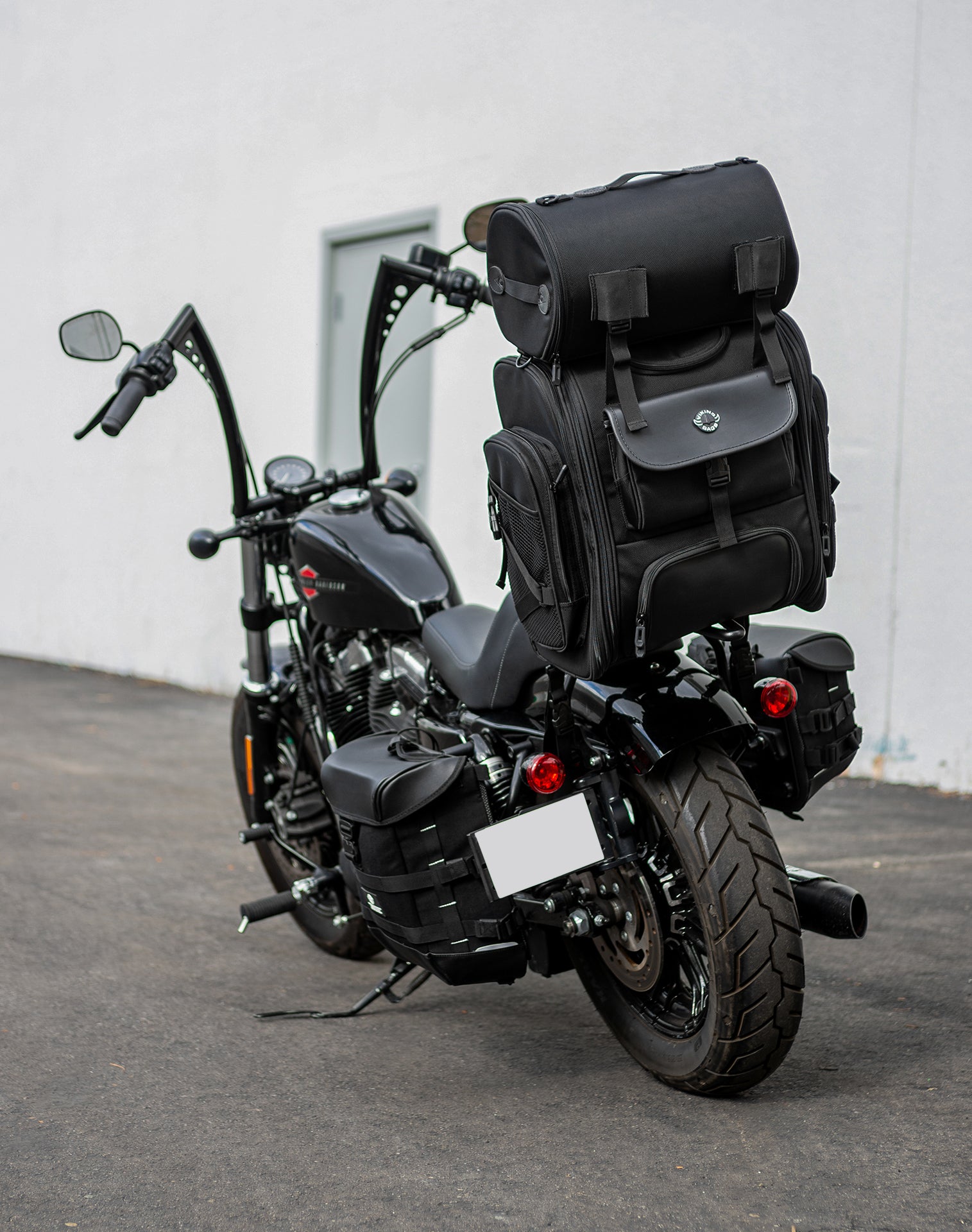 52L - Dwarf XL Suzuki Motorcycle Sissy Bar Bag