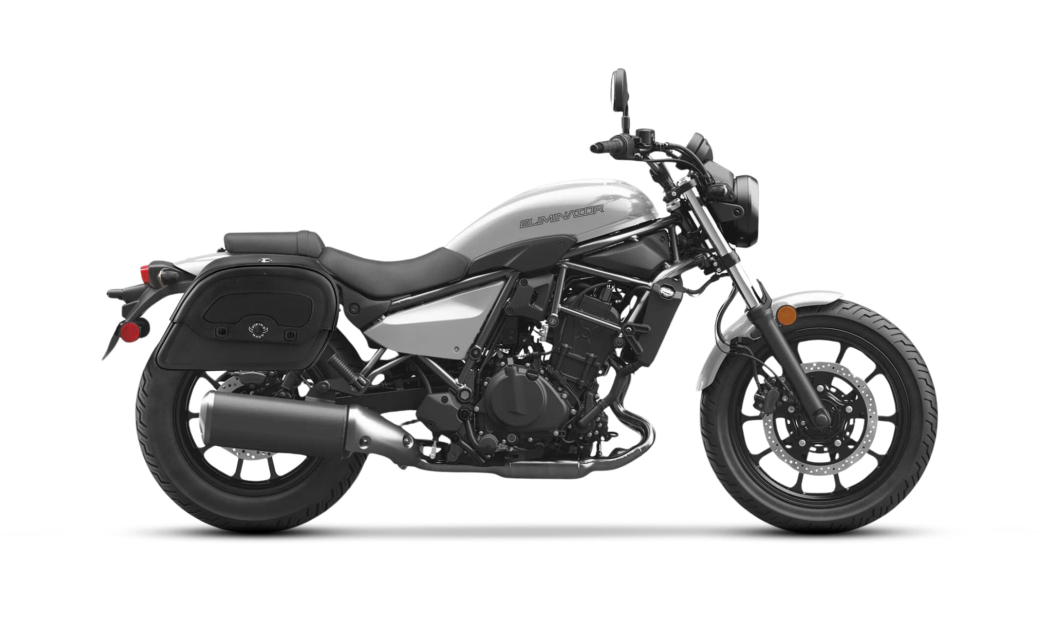 28L - Warrior Medium Quick Mount Kawasaki Eliminator 2023+ Motorcycle Saddlebags @expand