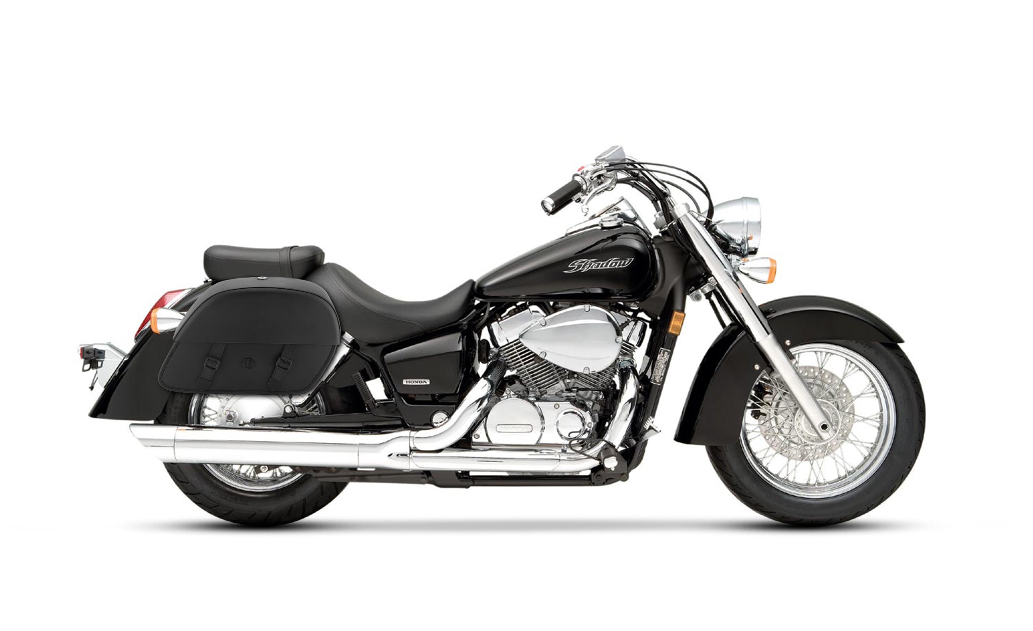 28L - Baelor Medium Quick Mount Honda Shadow 750 Aero Motorcycle Saddlebags @expand