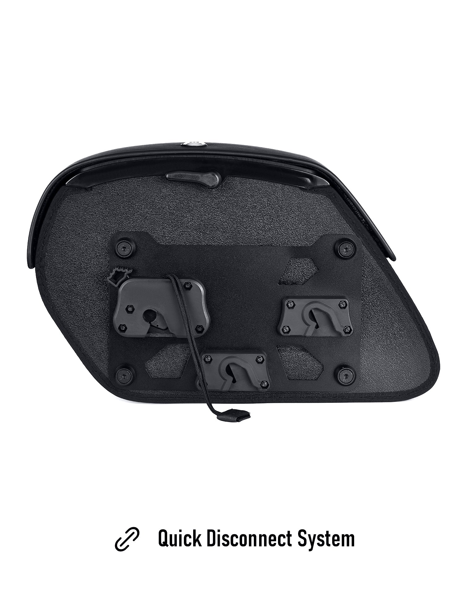 28L - Baelor Medium Quick Mount Motorcycle Saddlebags For Harley Softail Breakout FXBR/S Back View