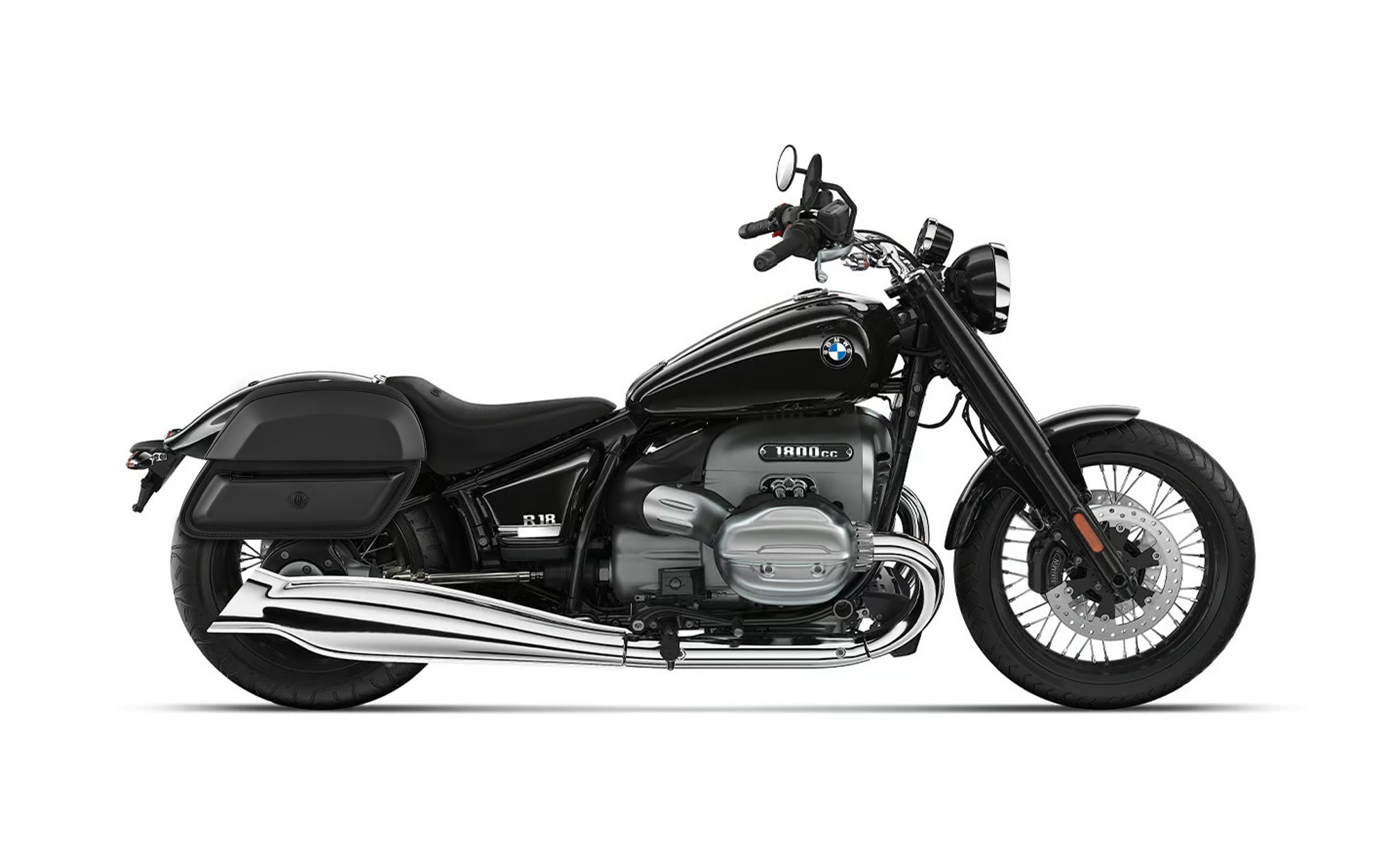 28L - Pantheon Medium Quick-Mount BMW R18 Motorcycle Saddlebags @expand